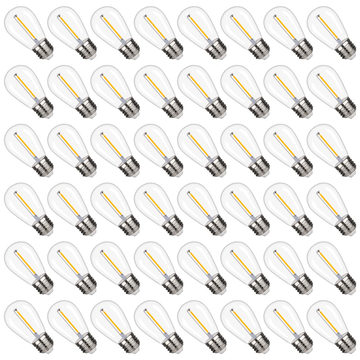 S14 Replacement Led Light Bulbs, Shatterproof & Waterproof 1W S14 Led Bulbs, E26 Base Patio Edison Led Light Bulbs For Outdoor S
