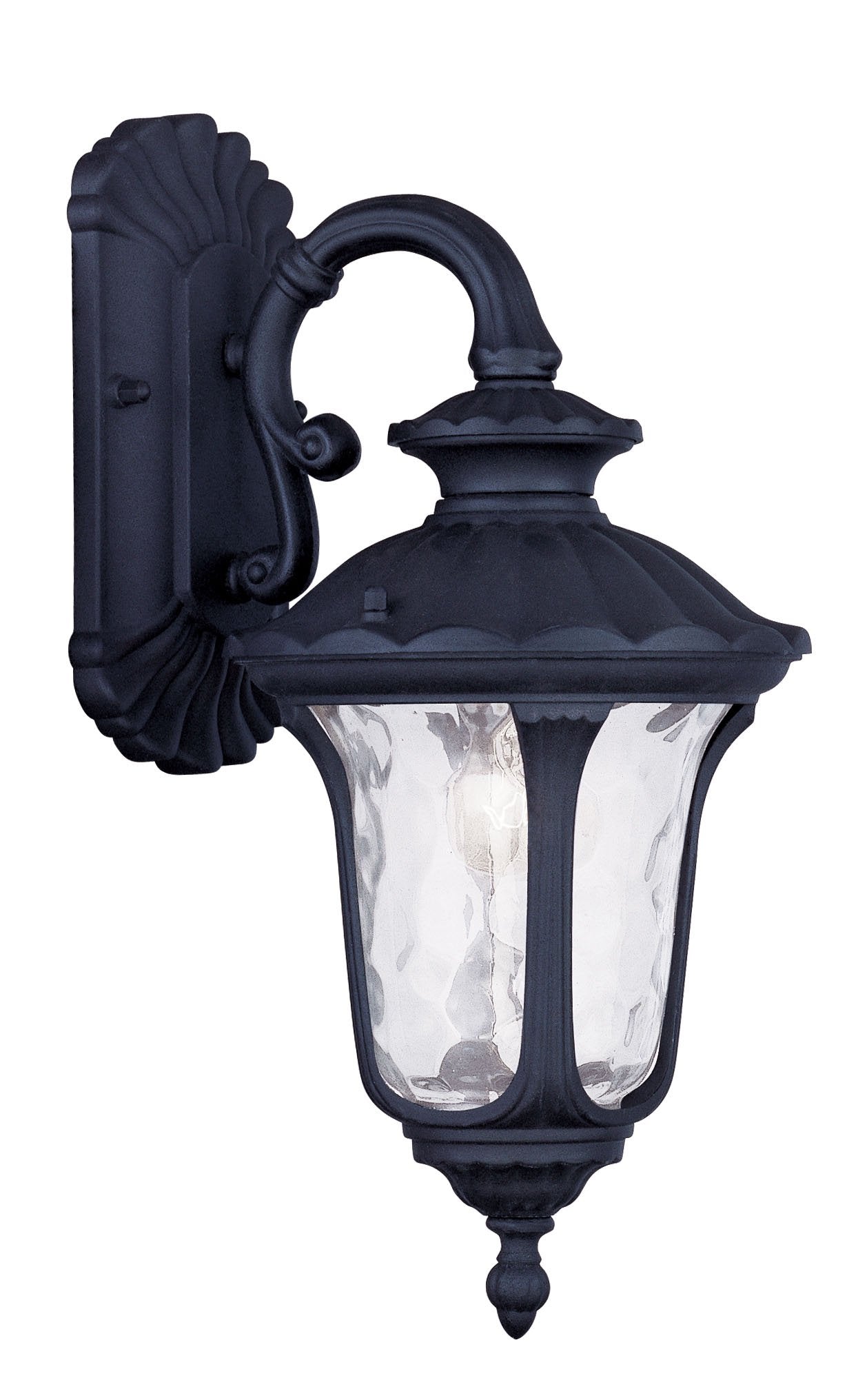 Livex Lighting 7851-04 Oxford 1 Light Outdoor Wall Lantern, Black