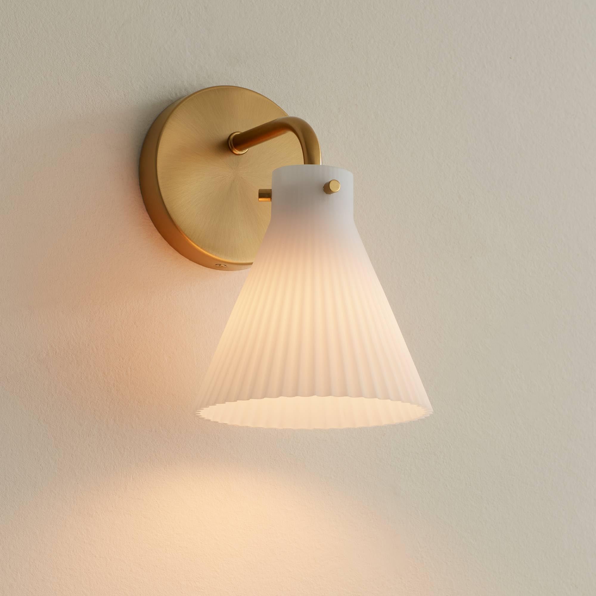 Possini Euro Design Possini Euro Cielo 9 High Warm Brass Wall Sconce