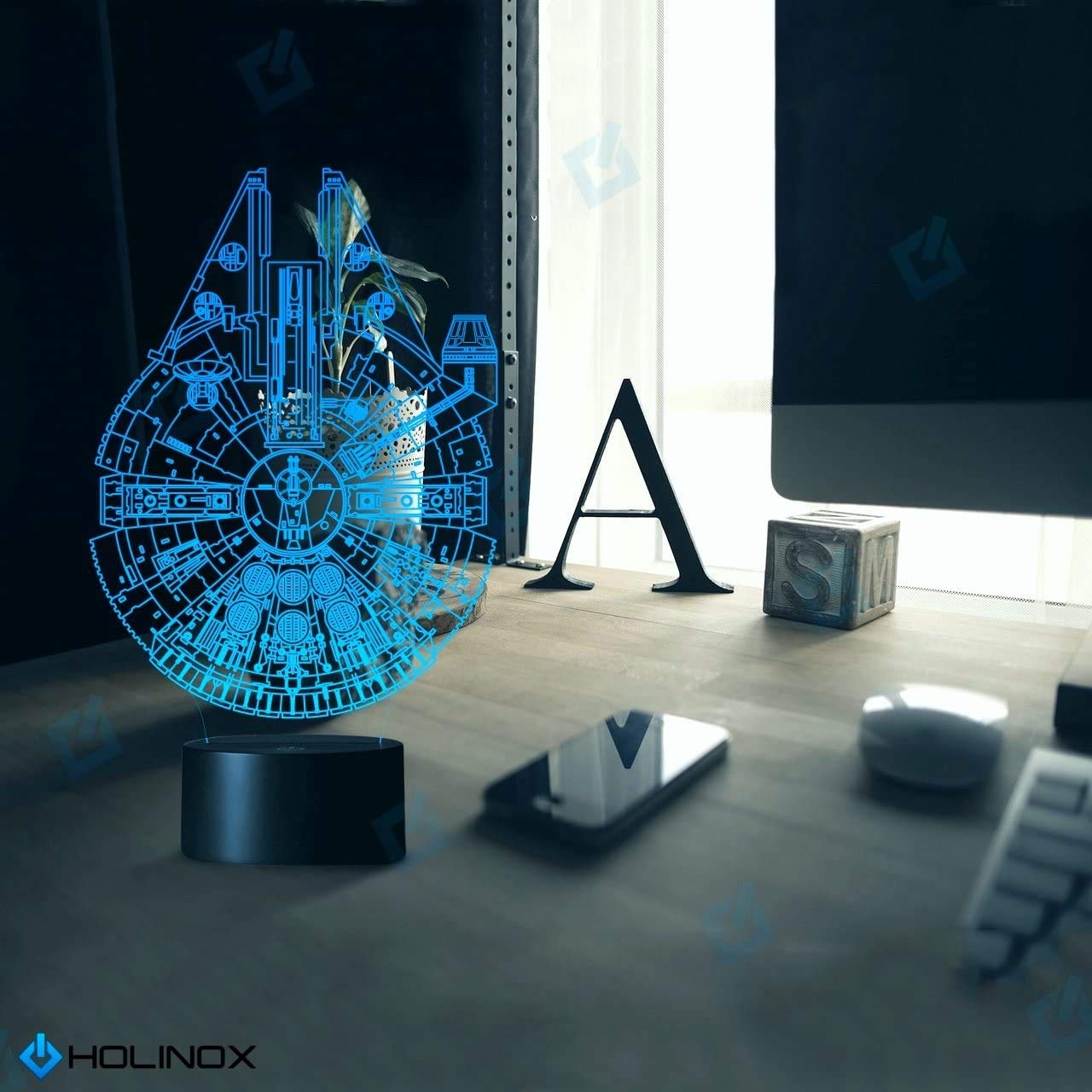 Millennium Falcon Lighting Gadget Lamp Decor Awesome Gift