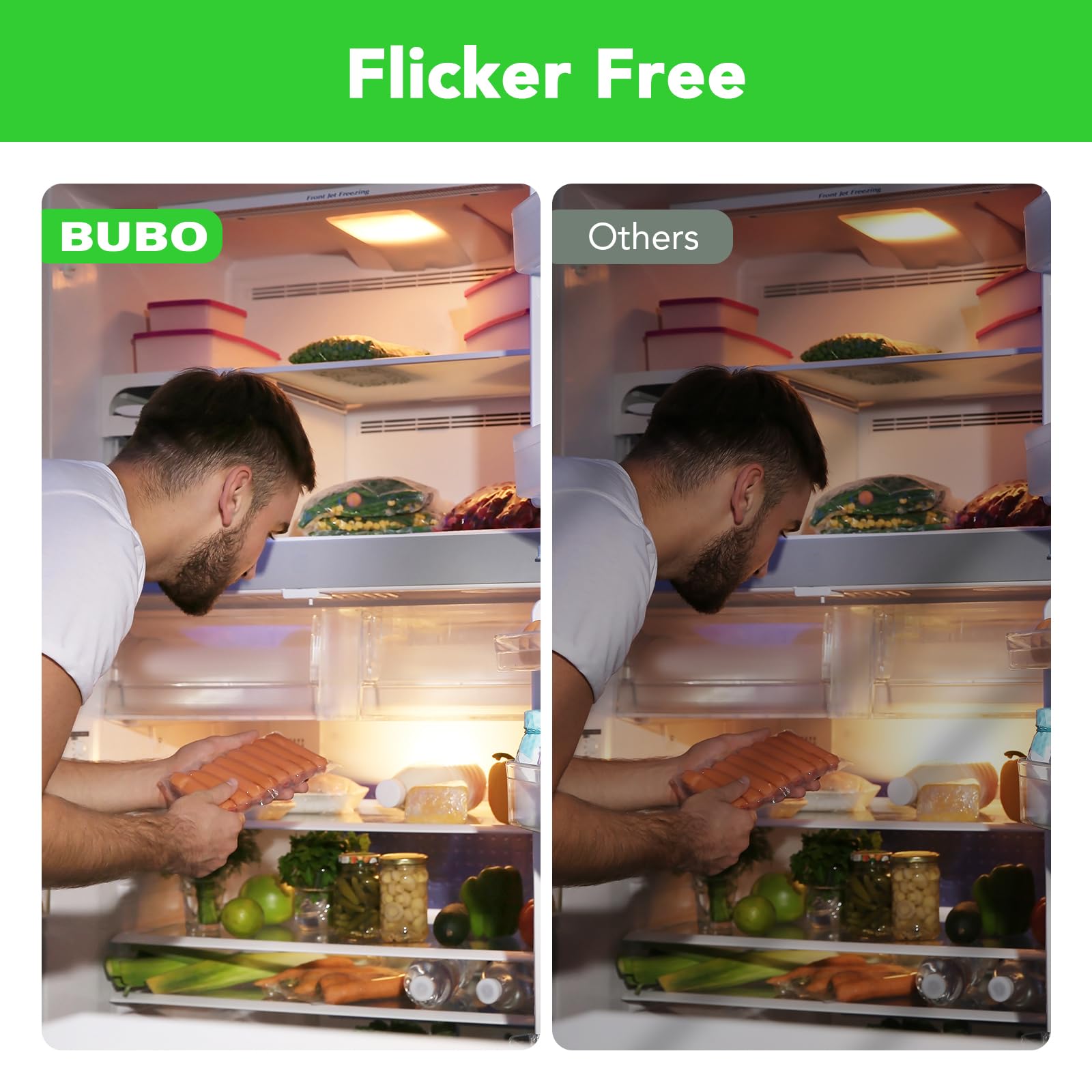 Bubo Led Refrigerator Light Bulb 40 Watt 120V, Appliance Bulb Soft White 2700K, Fridge Light Bulb Waterproof, A15 Light Bulb, E2