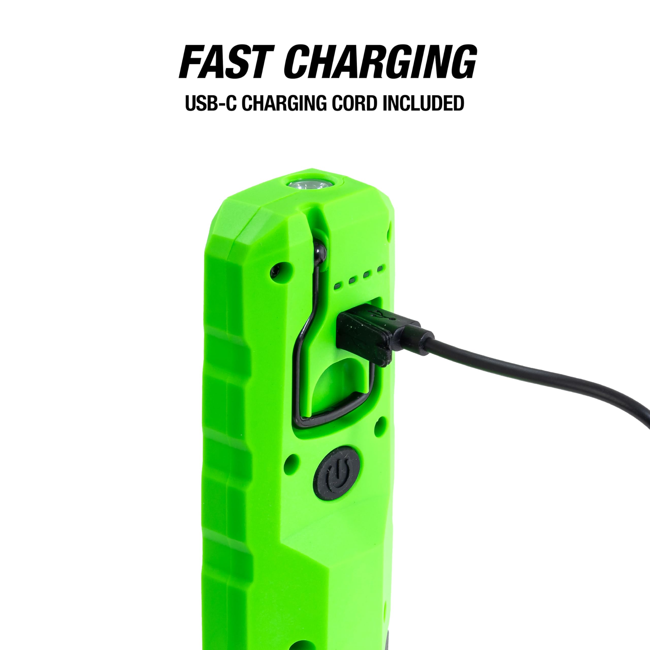 Oemtools 32126 Dual Mode 7'' Led Work Light, 600Lm Led Flashlight, Magnetic Base, Rechargeable With Usb Cable, Adjustable Bright