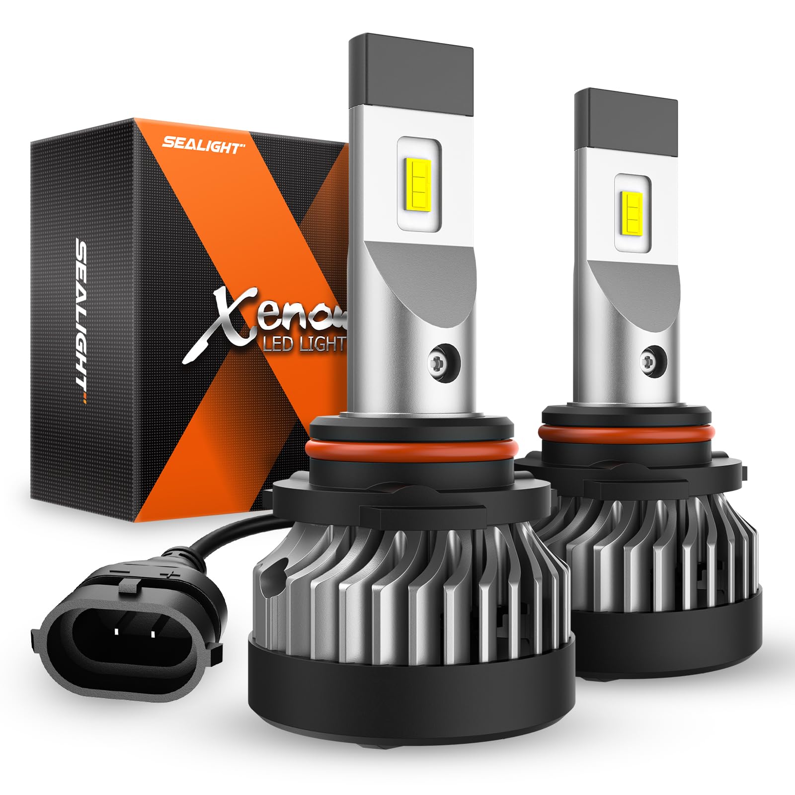 SEALIGHT 9006 Fog Light Bulbs or DRL, 600% Brightness 9006 HB4 Fog Lights Led for Car, 6500K Cool White Strong Penetration, 50,0