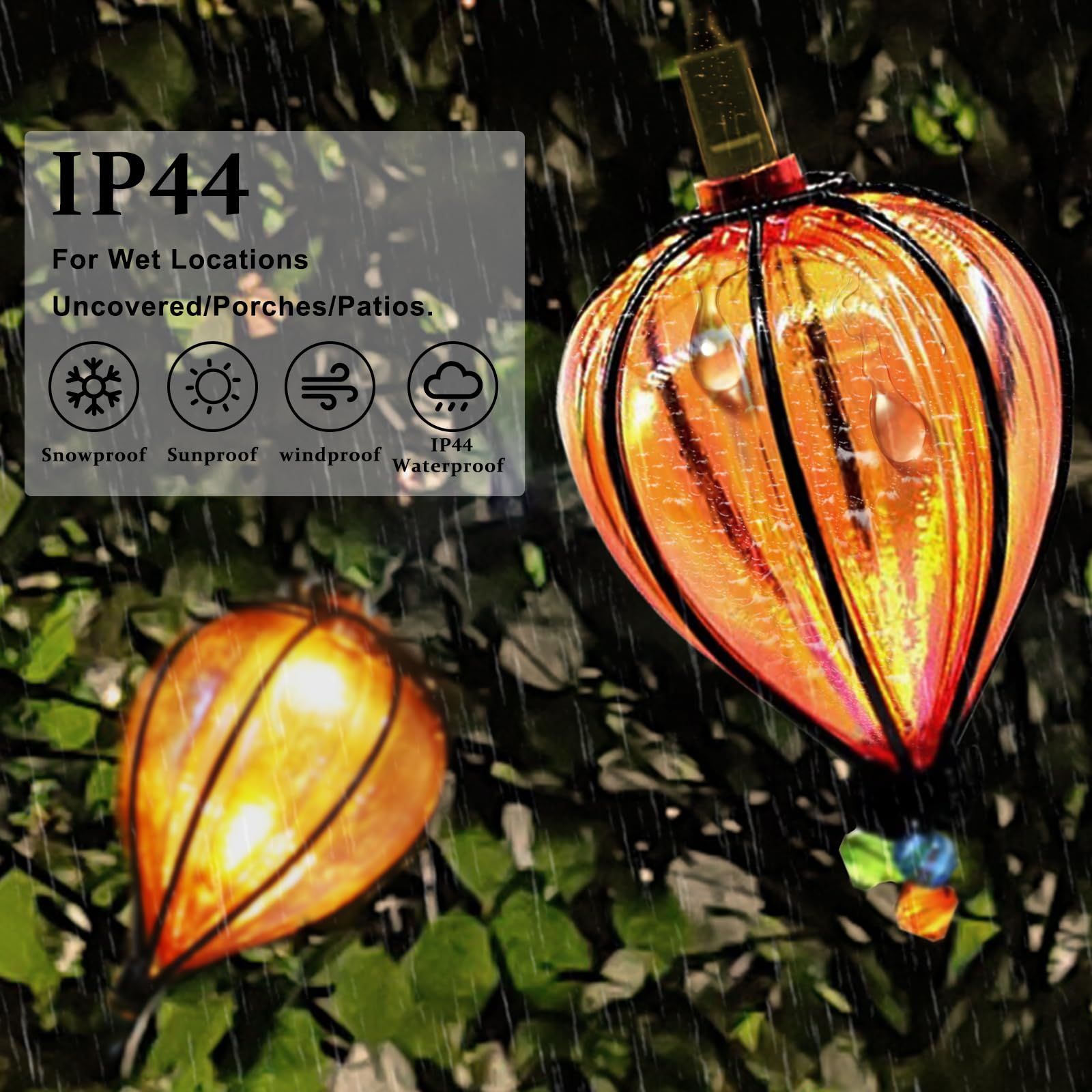 11Ft Multicolor String Lights With 10 Bulbs,Colored Backyard Patio Lights String Lights,Hanging Indoor/Outdoor Ul Listed String Lights For Bistro Tents Market Cafe Gazebo Porch Party Wedding