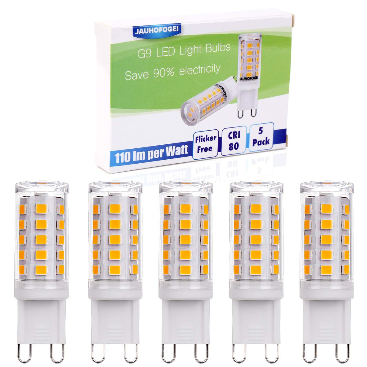 Jauhofogei G9 Led Bulb 120V, 3 Watt Replacement For 25W T4 Jcd Halogen, Crystal Ceiling Chandelier Lamp Pendant Light Bulbs, Non