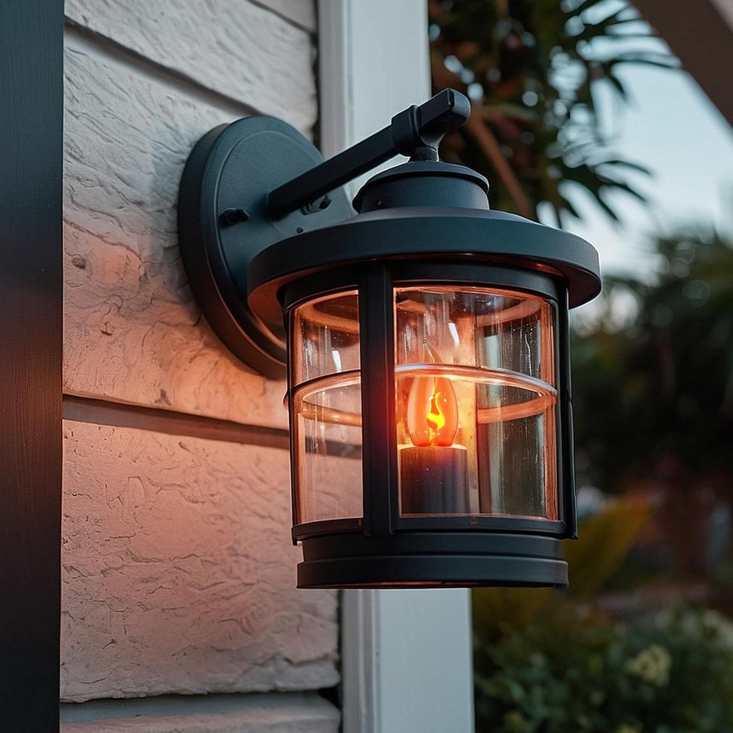 Hompavo Upgraded Flame Light Bulbs, E26 Flickering Fire Light Bulbs Flame Candle For Halloween Christmas Party Patio Porch Home