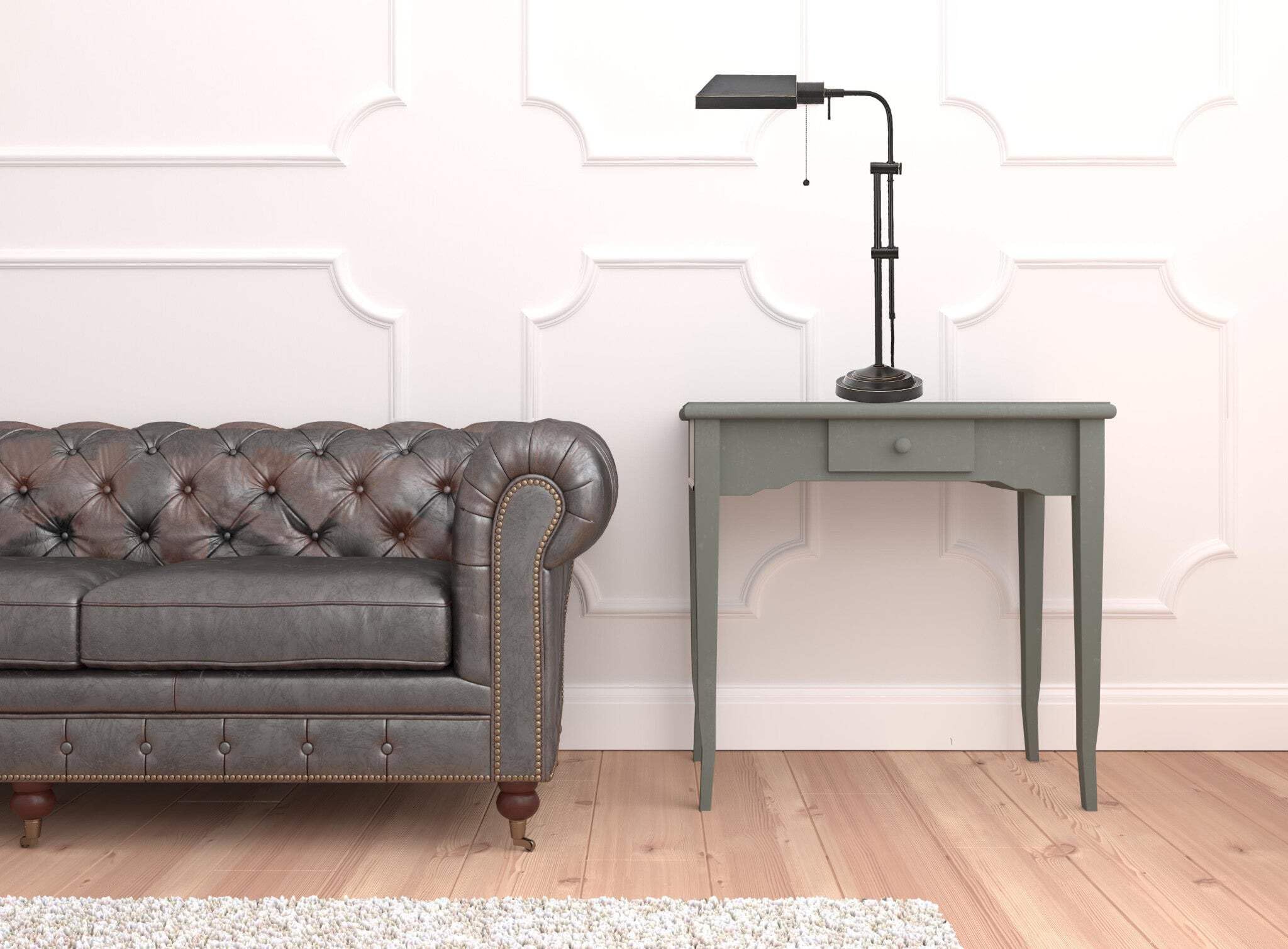 Homeroots Bronze Metal Adjustable Table Lamp, 26 X 7 X 16 In., Rectangular Shade, Model 524647