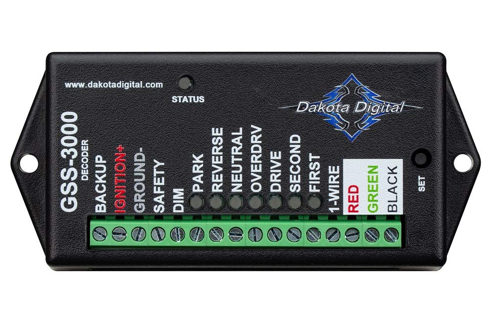 Dakota Digital GSS-3000 Universal Sender Unit, Black Aluminum for Gear Shift Position Indicator