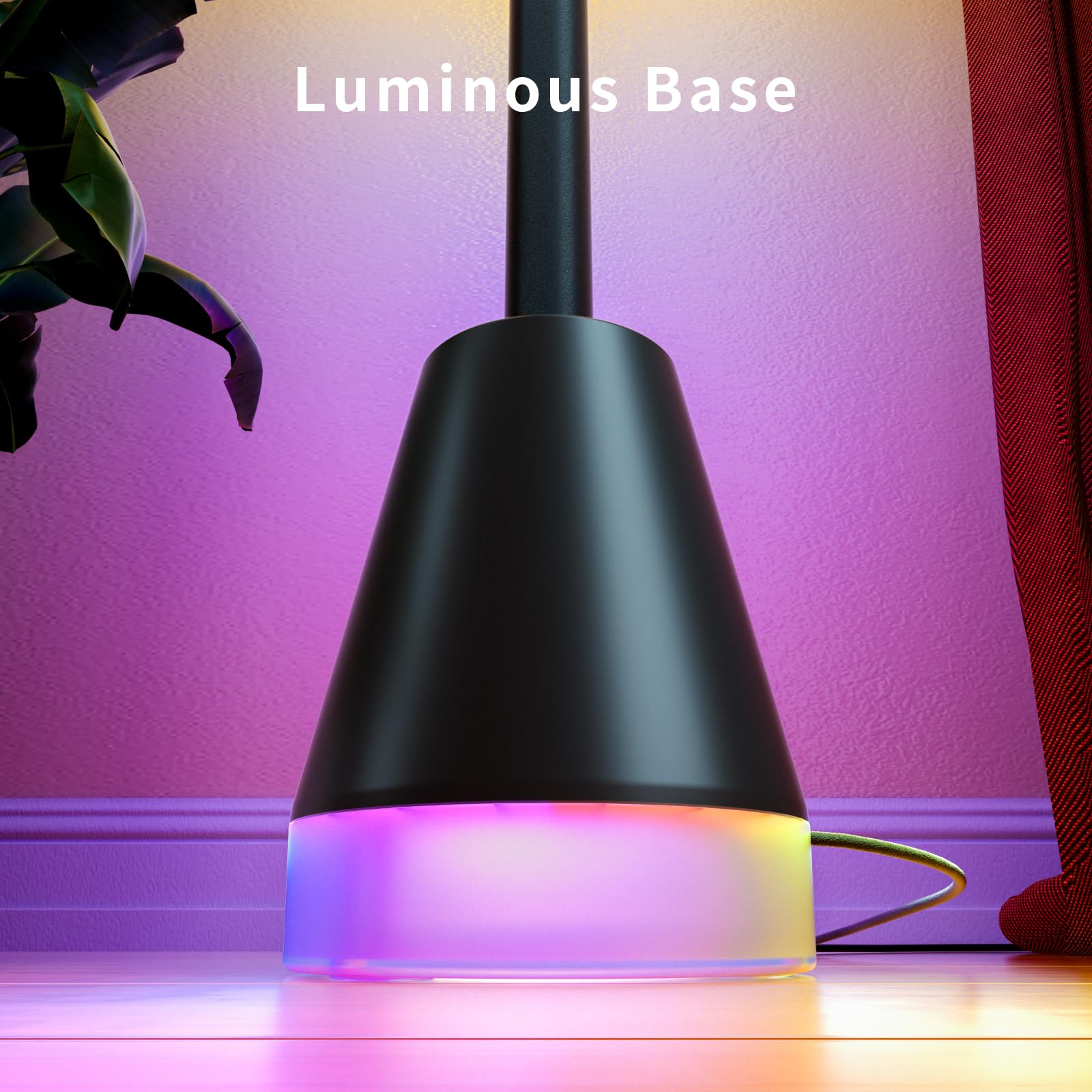 Torchlet Corner Lamp, Floor Lamp With App And Remote Control, Rgb Corner Floor Lamp With 1600 Million Diy Colors, 213+ Sence Mod