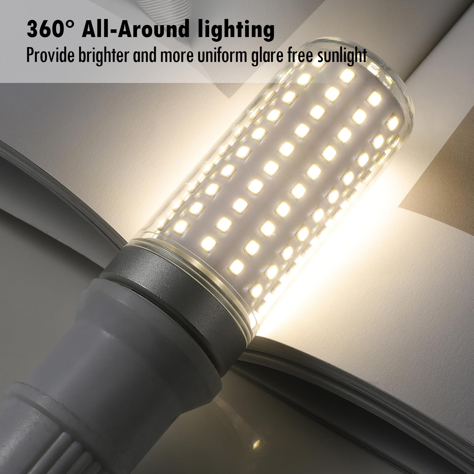 E26 Led Bulbs, 30W Led Light Bulbs Equivalent 250W, 3000K Sunset Color Warm Light, Not Dimmable,Ac 85-265V, E26 Light Bulbs (4 P
