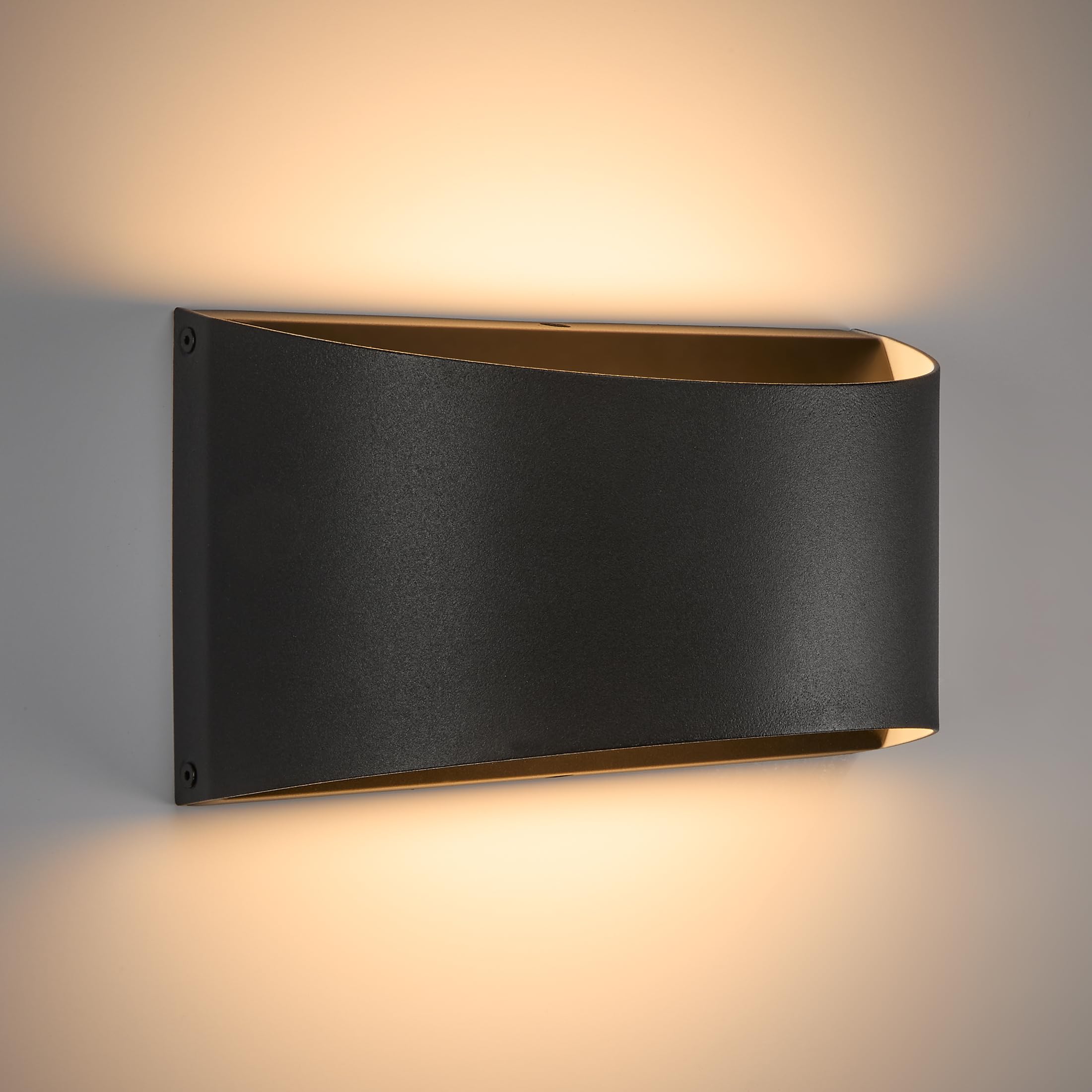 Maxxima LED Outdoor Wall Light, Modern Up and Down Sconce Light, Dimmable, 12 Watt, 700 Lumens, 5 CCT 2700K/3000K/3500K/4000K/50