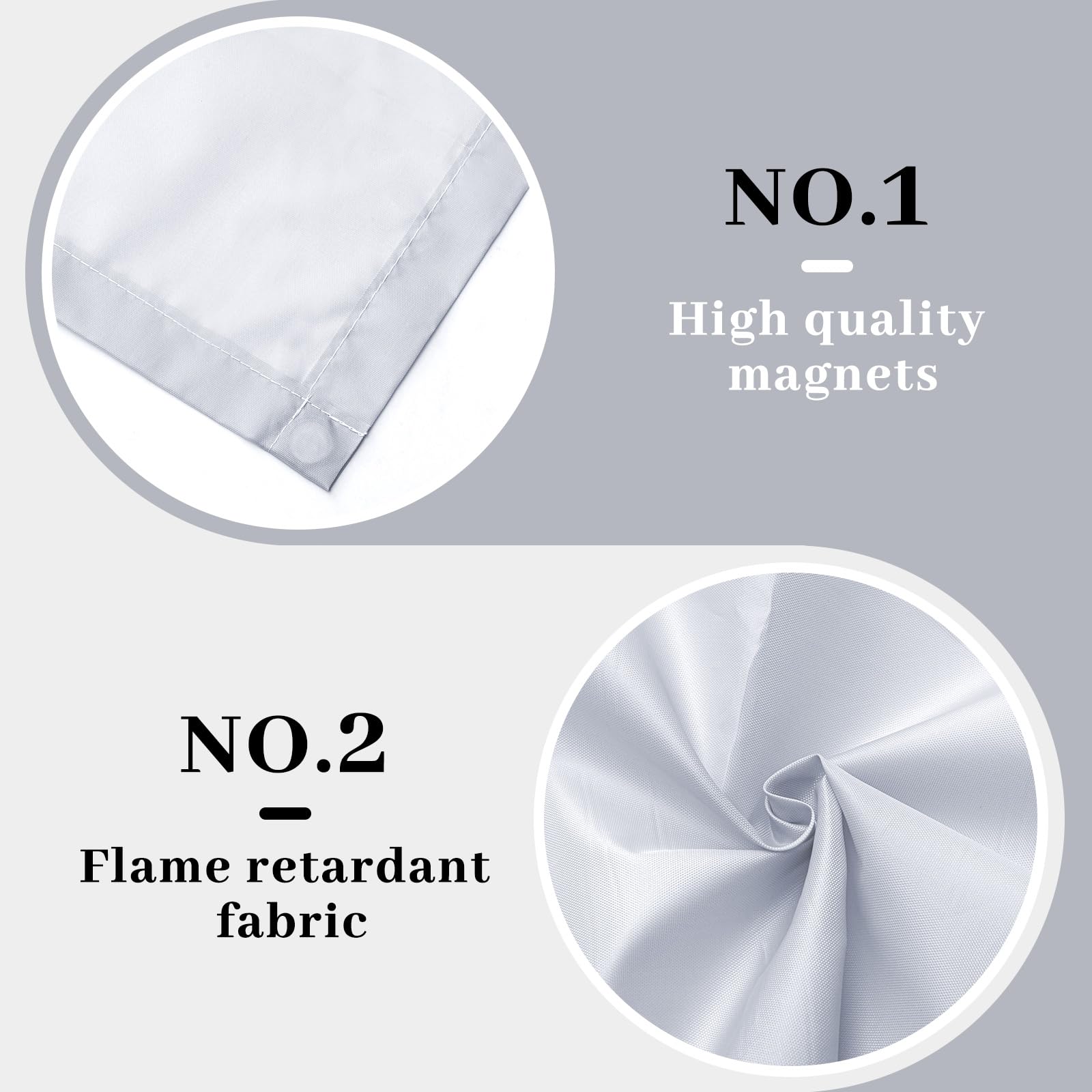 VIHOSE 4 Pcs Fluorescent Light Covers for Ceiling Lights - Reduces Glare & Flicker - 2 x 2 Feet - Solid Style - Model ANB-VIHOSE