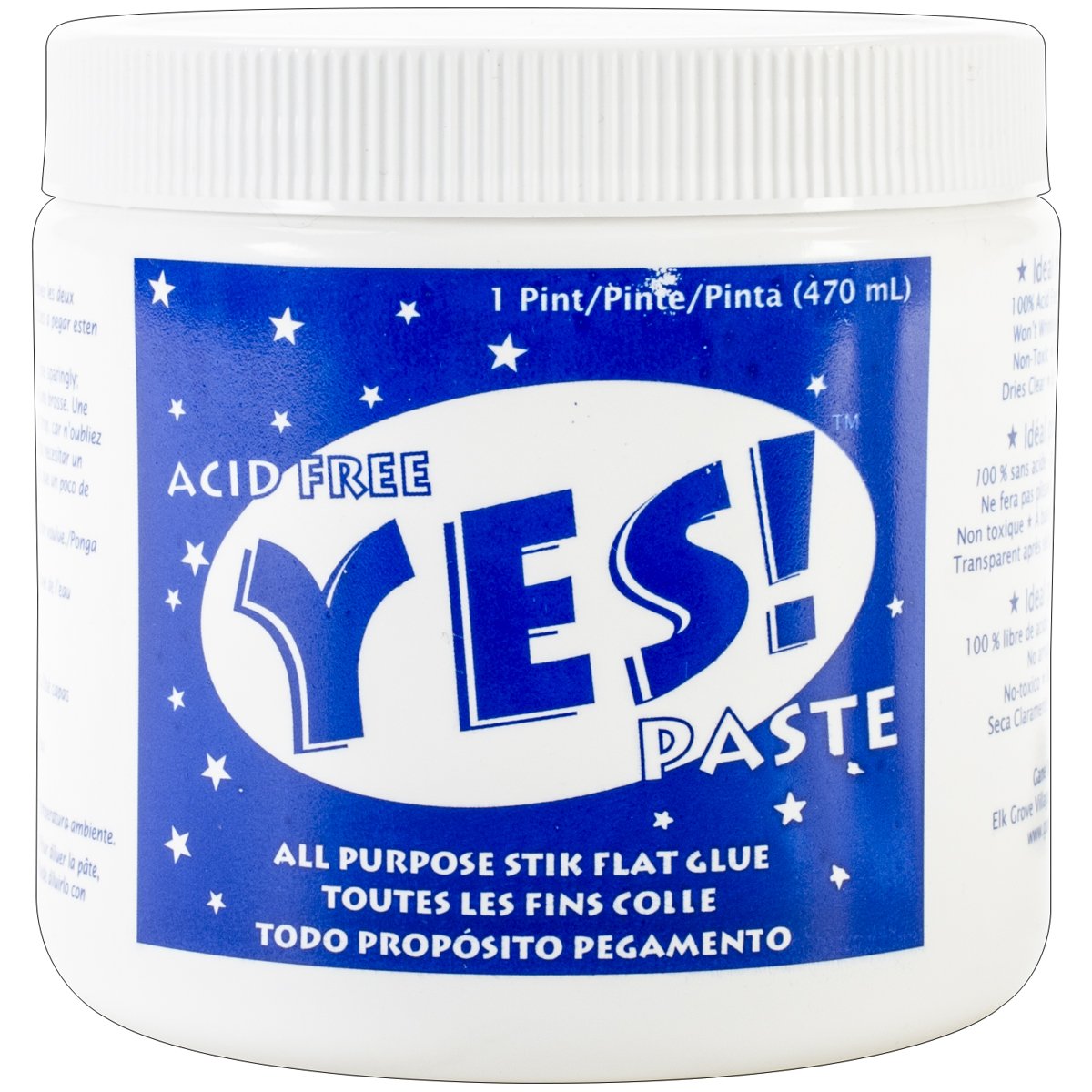 Gane Adh0901 Yes All-Purpose Stik Flat Glue, 1-Pint