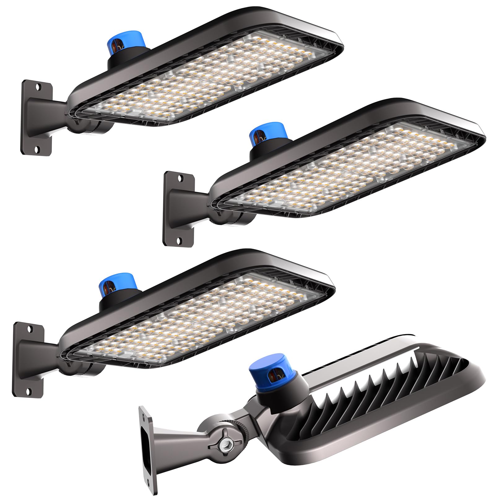 Lightdot 320W LED Parking Lot Lights, 48000LM, IP65, Brown, Aluminum, Model LSB-06, 4Pack