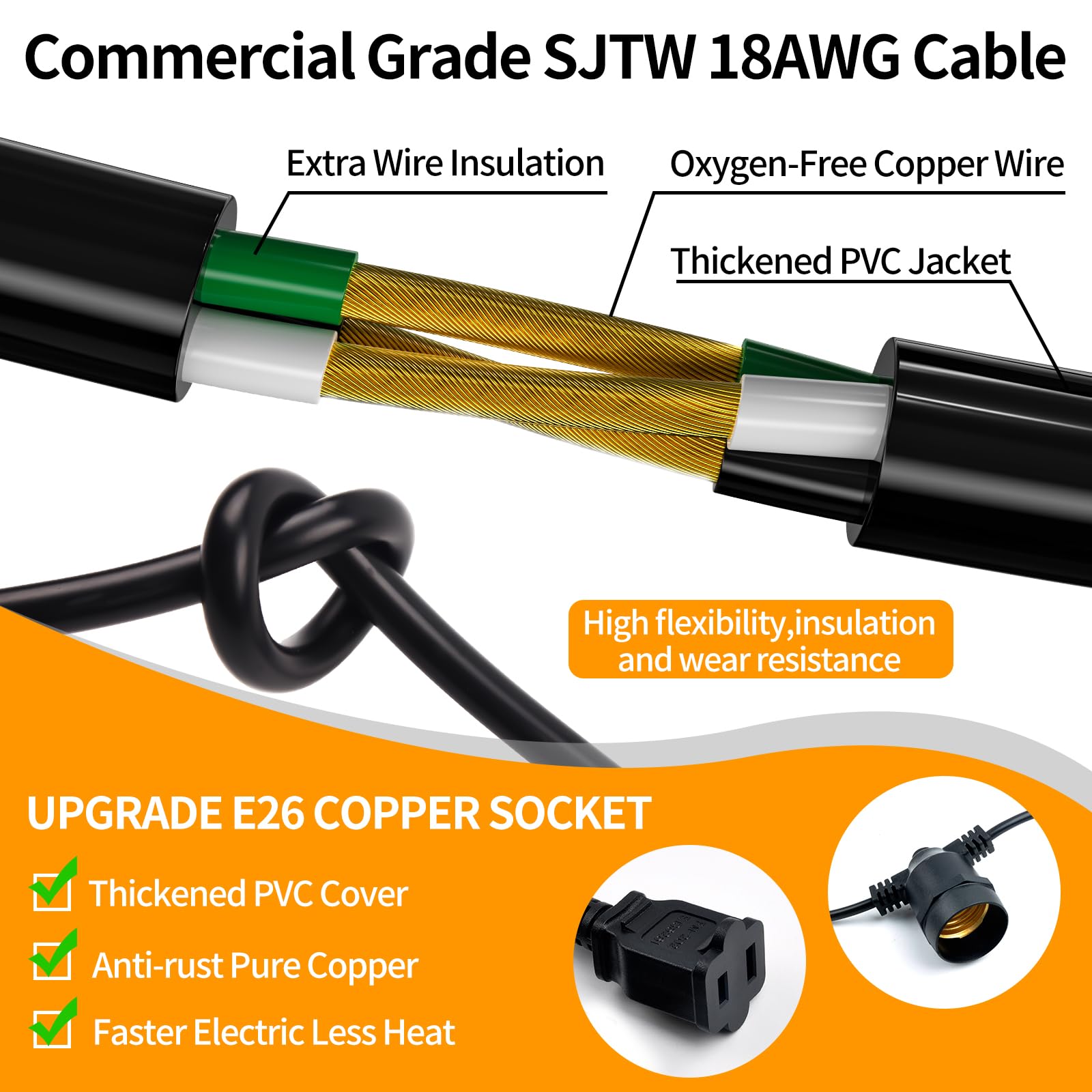 Alitade 48Ft Led Outdoor String Lights, S14 Ip65 Waterproof Patio Lights Outside Light, Edison Shatterproof Bulbs With Remote Co