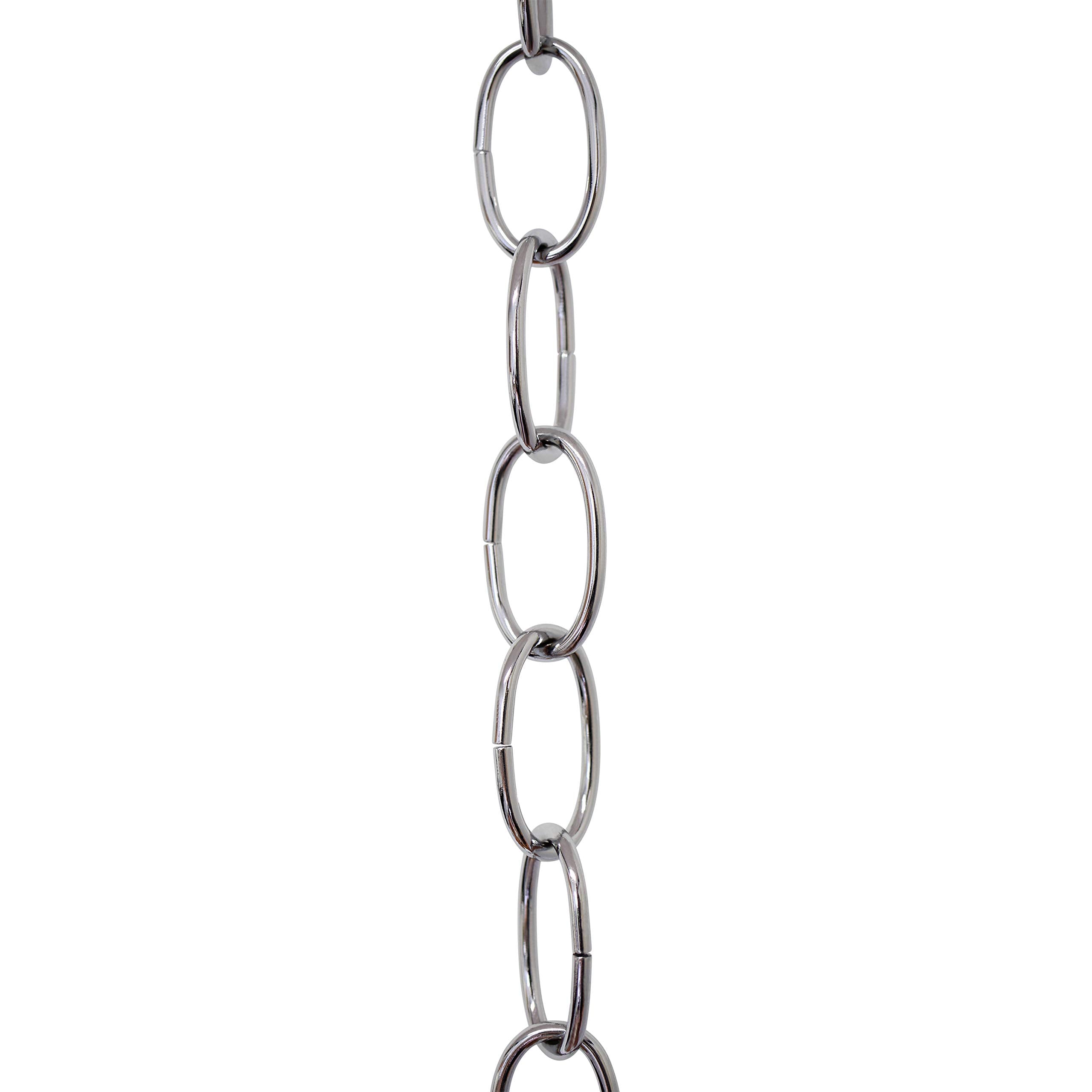 RCH Hardware Steel Chandelier Chain 3 Feet Polished Chrome Model CH-S56-10-PC-3