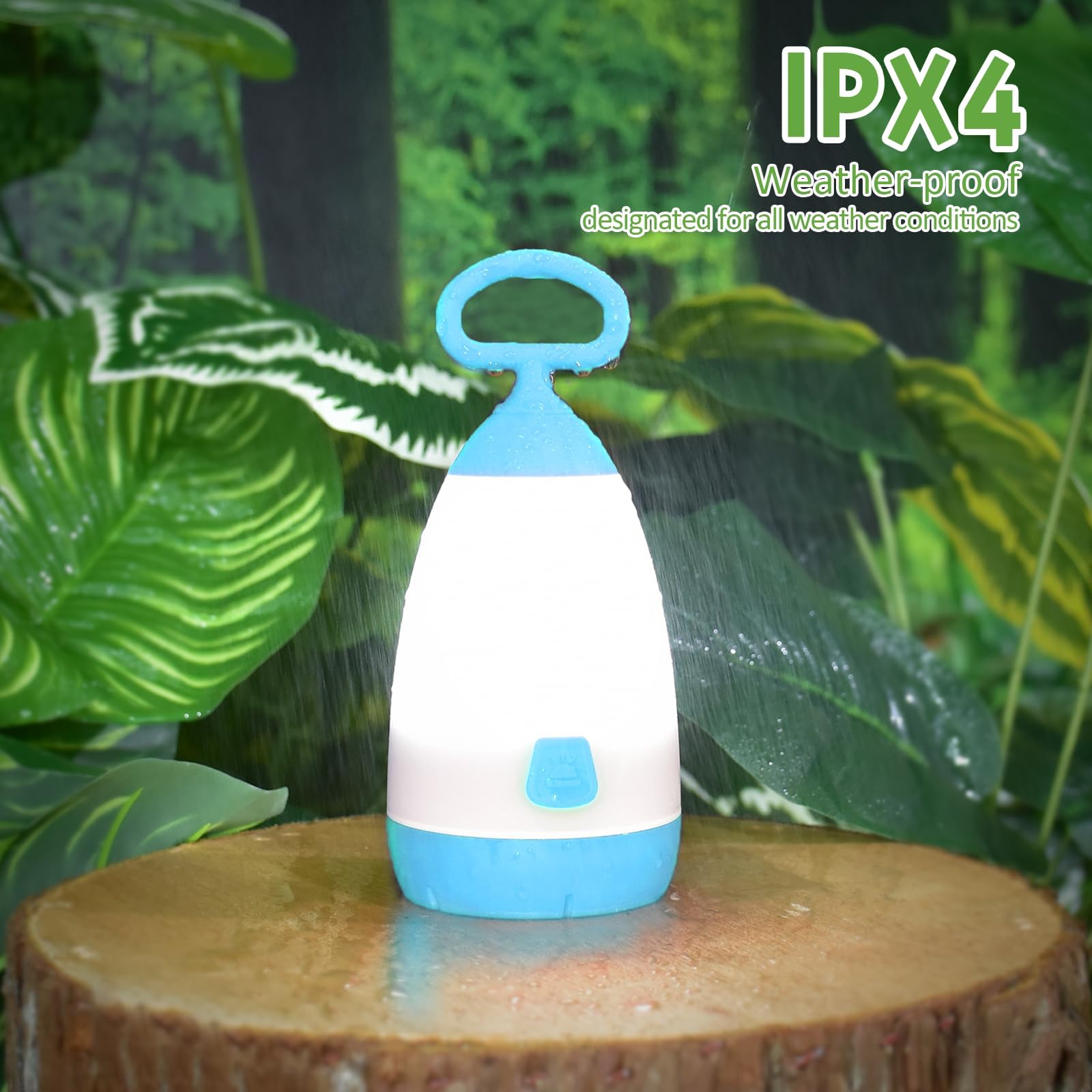PEPTRONIC Kids Camping Lantern & Night Light Battery Powered (AAA Included), 360 Eye-Safe Light, IPX4 Waterproof with RGB Modes