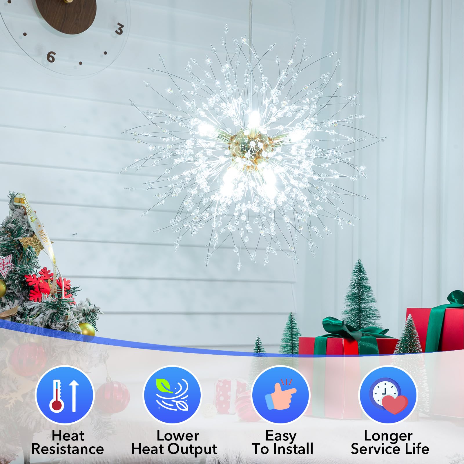 Maxvolador G9 Led Bulb Dimmable, Daylight White 6000K, 40W T4 Halogen Equivalent, Bi Pin Base 4W Light Bulbs For Chandelier Ligh