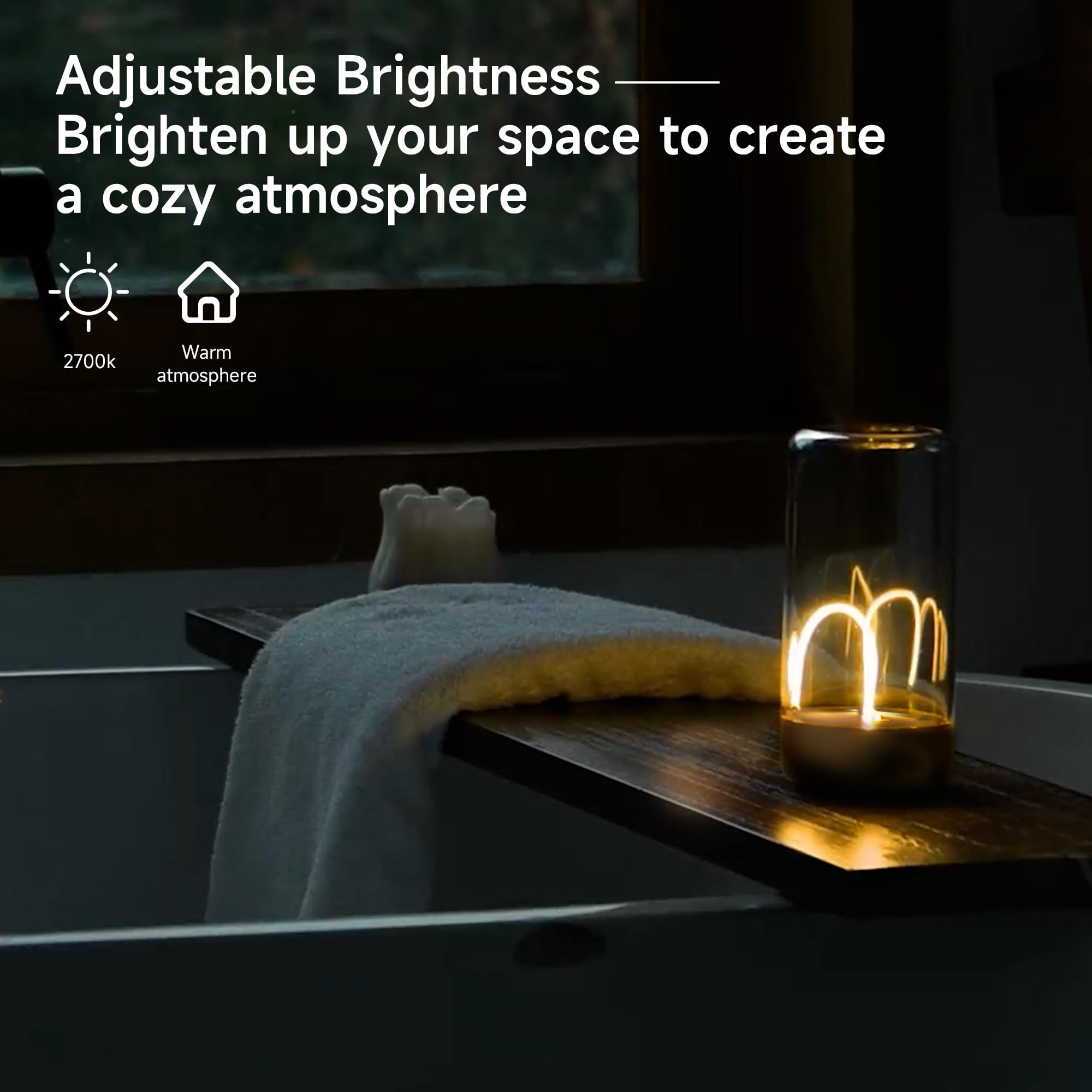 AUGE LIGHT Mini Minimalist LED Table Lamp - Cordless, Rechargeable, Gray, Model AGDSLWT2202 - Unique Ambient Lighting for Bedroom or Nursery