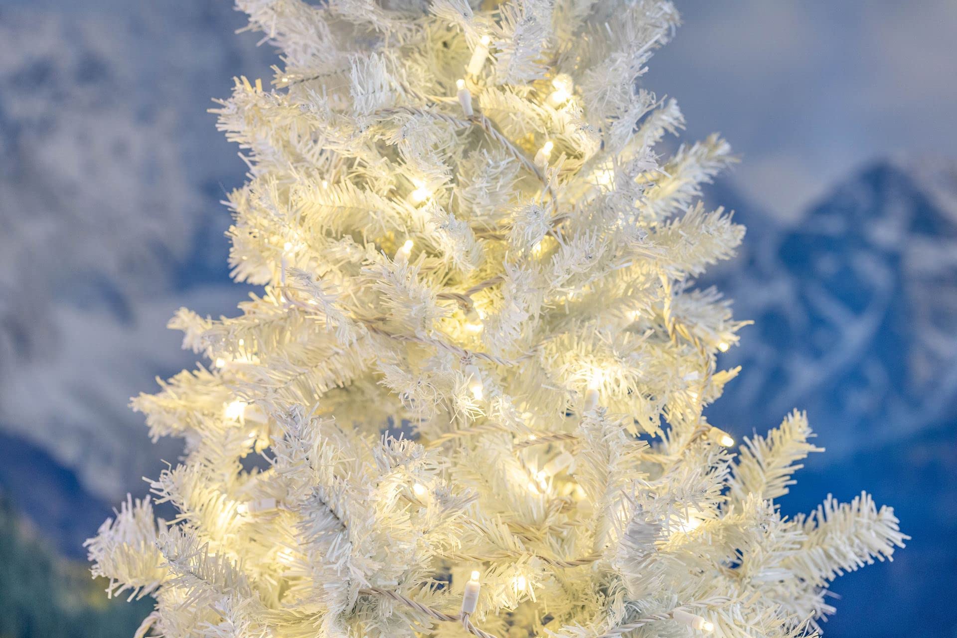 Novelty Lights 35 Light LED Mini String Light Set, Warm White, 13.5 Feet, Non-Connectable, White Wire, Model MRD-35B-2