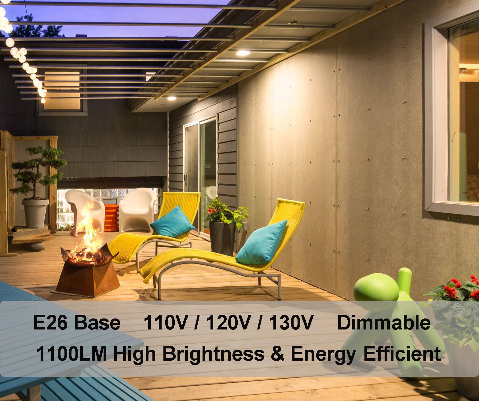 Vinaco PAR30 Long Neck Halogen Bulbs, 75W 120V, Dimmable, 1100LM, 6-Pack, Warm White 2800K, Glass