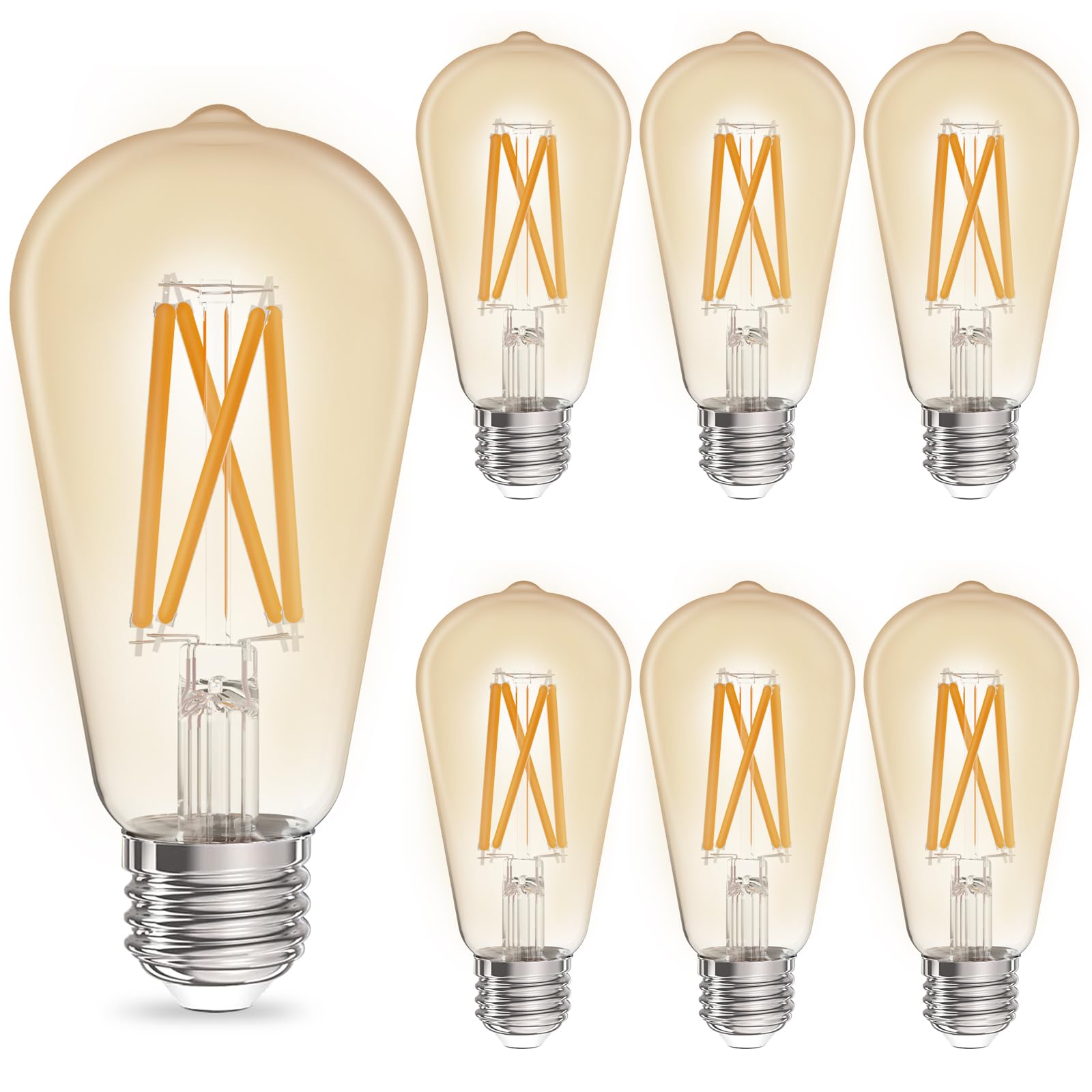VATION LIGHTING Dimmable E12 Candelabra LED Bulbs 60 Watt Incandescent Equivalent,5000K Daylight 500 Lumens, CRI 90+, CA11 Vinta