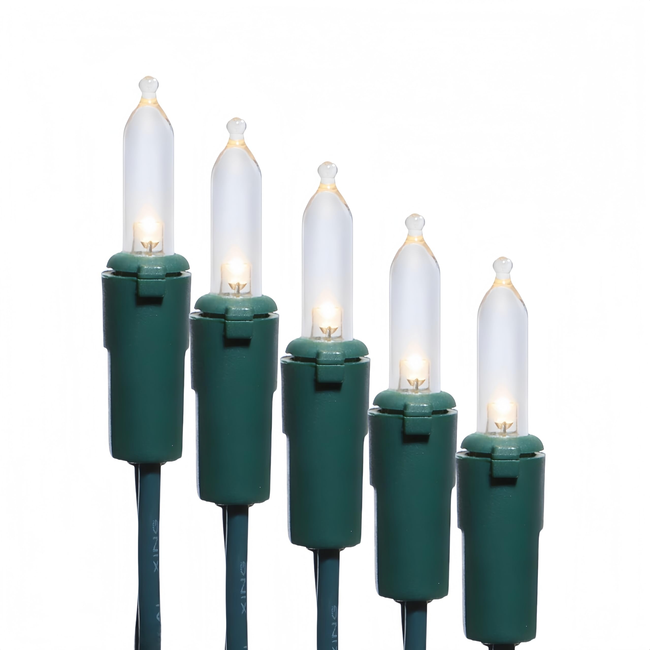 LUCKY SHINE 150 LED Warm White Christmas Lights, UL Certified 50 FT Green Wire String Lights, for Indoor and Outdoor Party, Gard