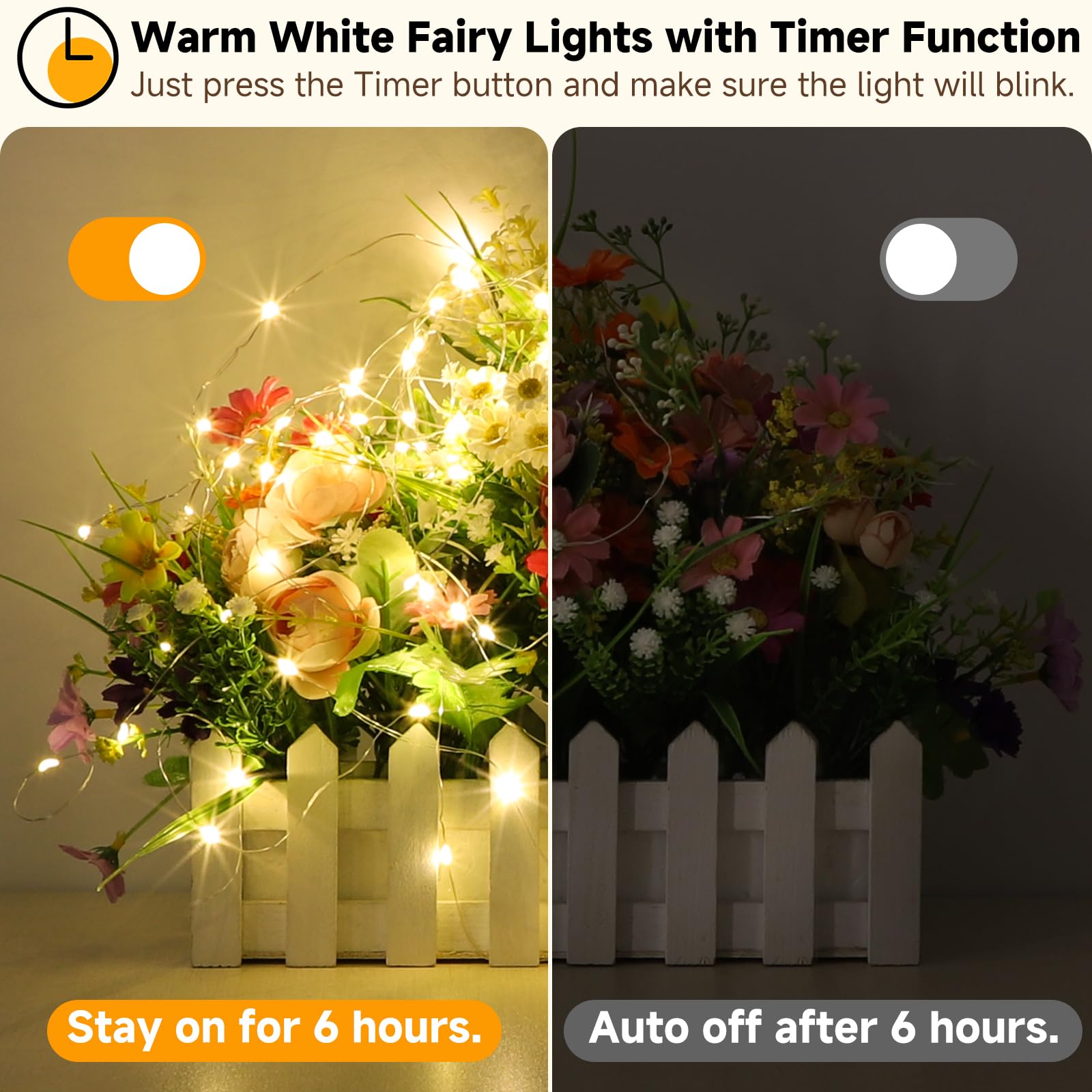 Mlambert 8 Pack 40Ft Fairy Lights Battery Operated With Remote & Timer, Waterproof Dimmable Twinkle Light 8 Modes For Indoor Out