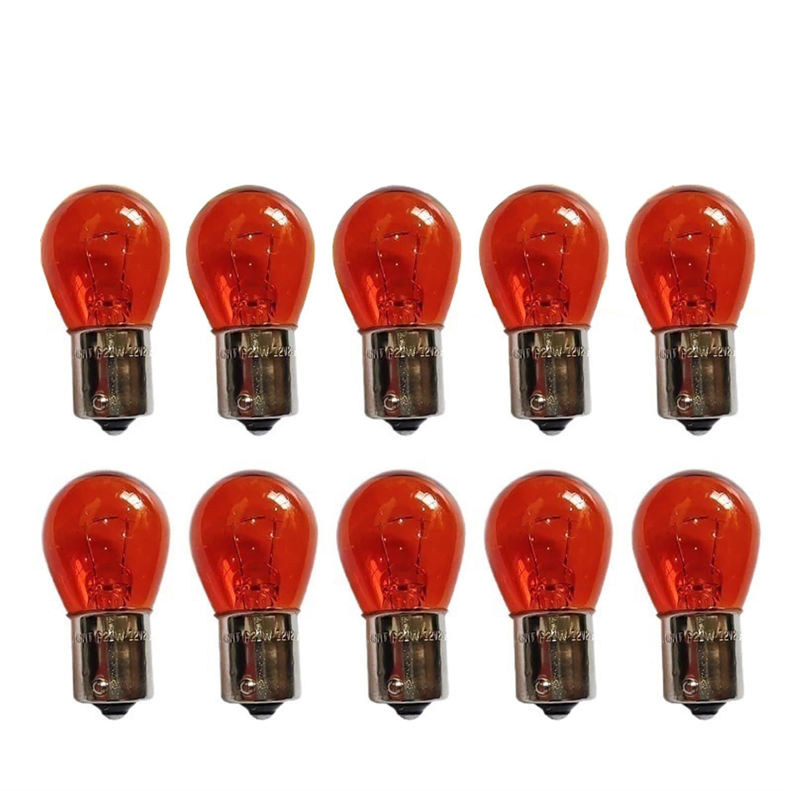KYPSZQPSH Car LED Turn Singal Light BAY15D BA15S PY21W BAU15S BAY15D 308 21/5W S25 1141 BA15S Brake Bulbs (Color : 4pc, Size : R