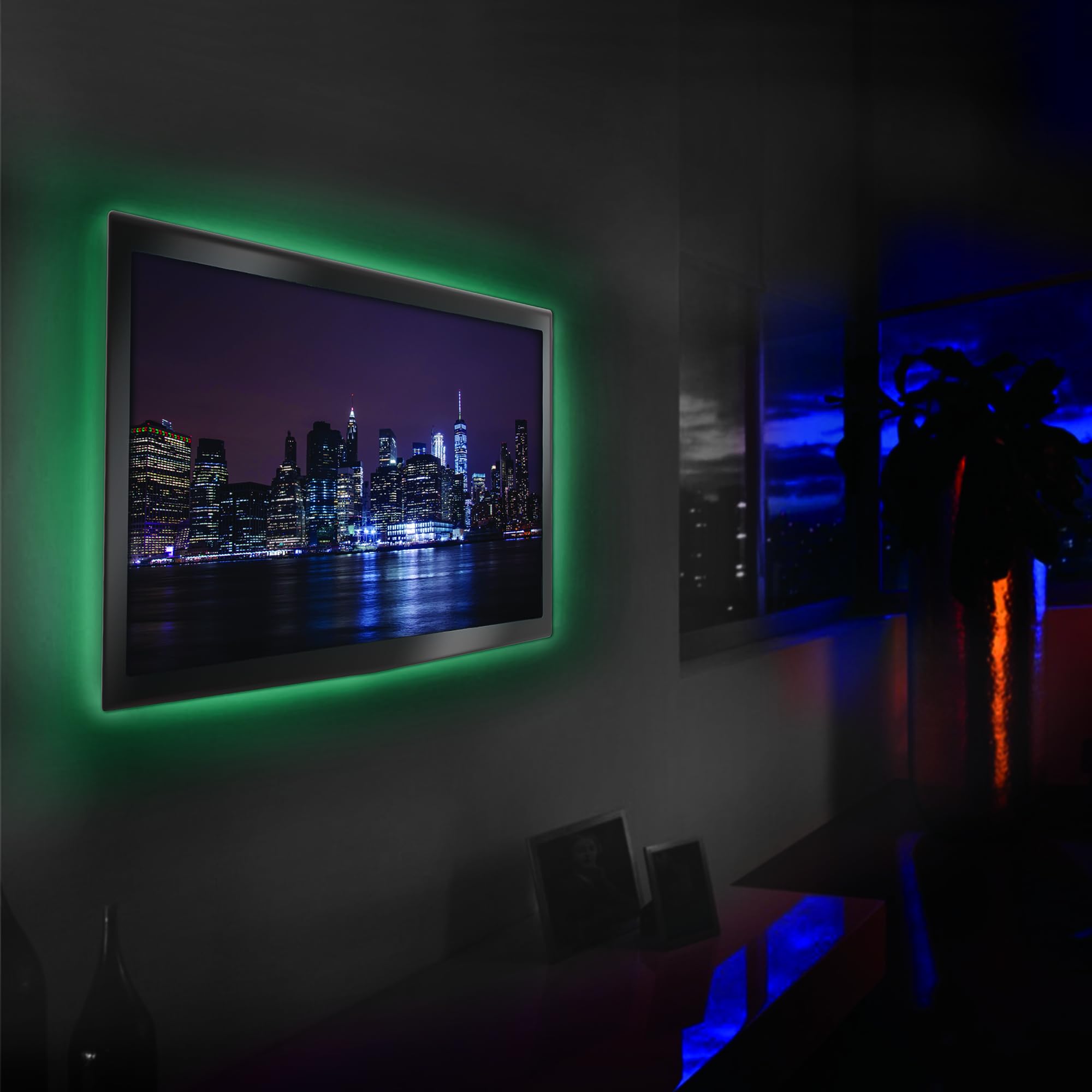 Led Strip Short Wi-Fi Multi-Color Led Light Strip Monster 6.5Ft, Smart App, Customizable Settings, Any Space, Voice-Control, Ale