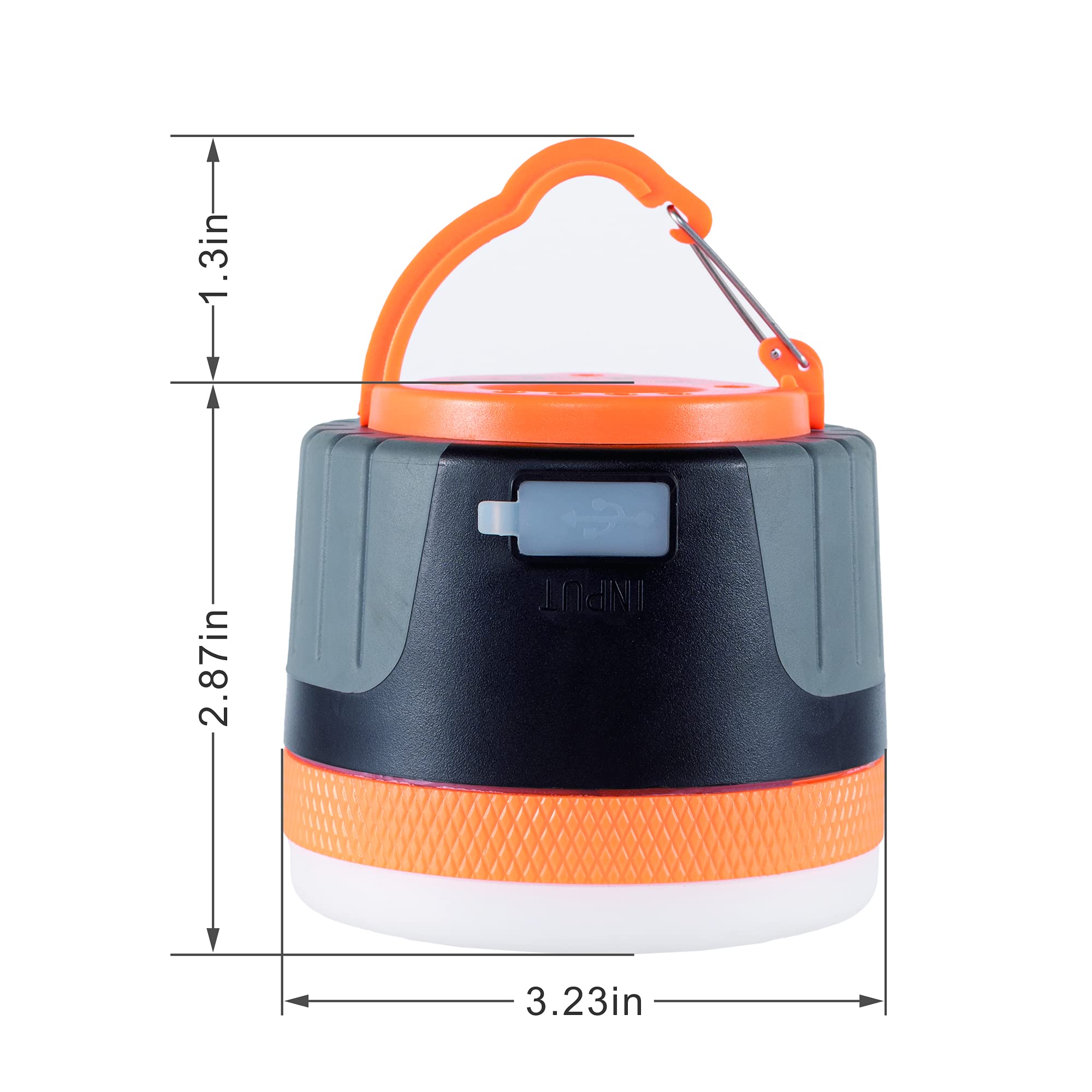 LIT-PaTH LED Camping Light, Rechargeable Lantern with Magnet Base, 4400 mAh, Survival Kit for Emergency, Hurricane, Outage, Larg