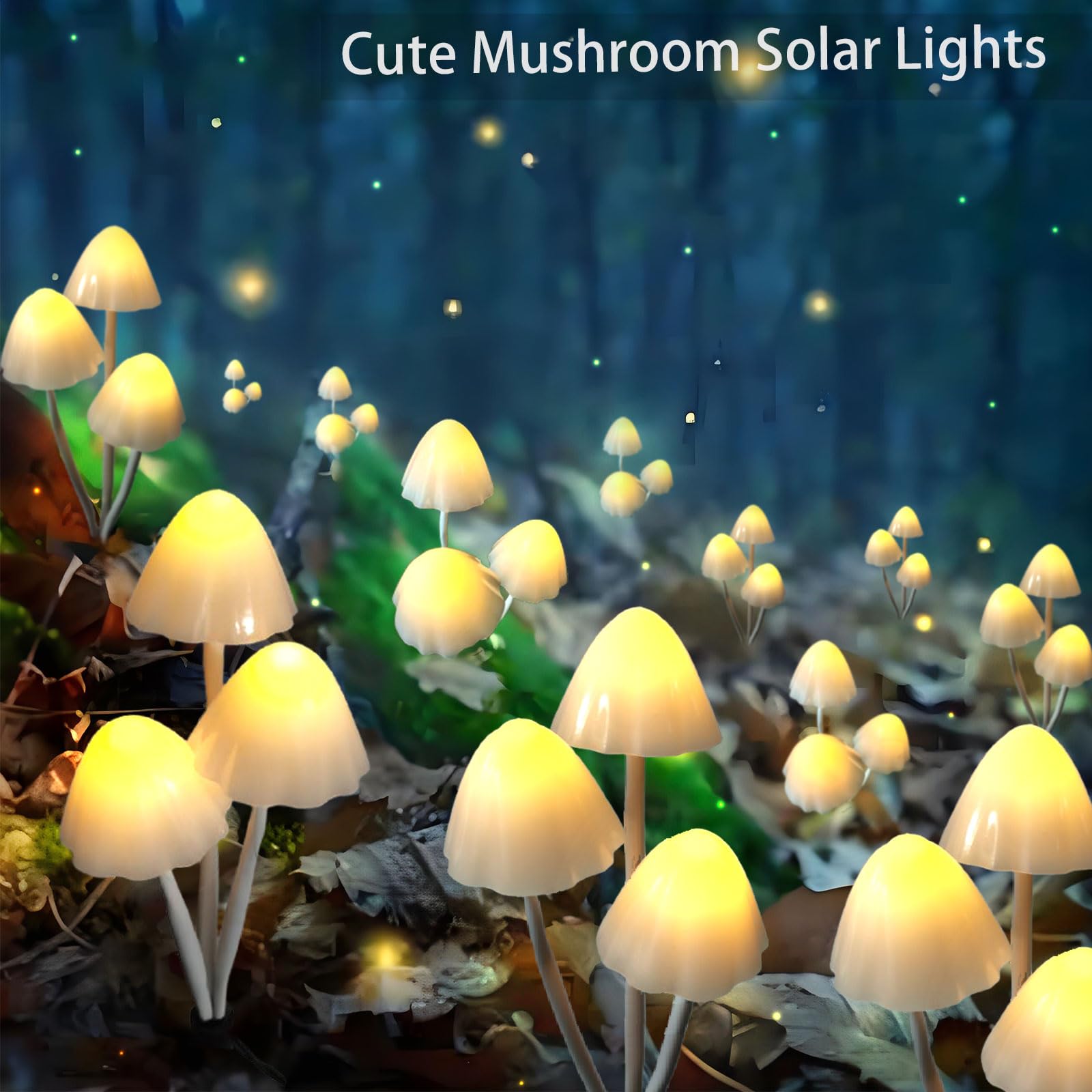 Evicyego Solar Mushroom Lights For Outside, 6Pack 18Led Mushrooms With 8 Lighting Modes, Unique Mushroom Garden Decor Gifts, Cut