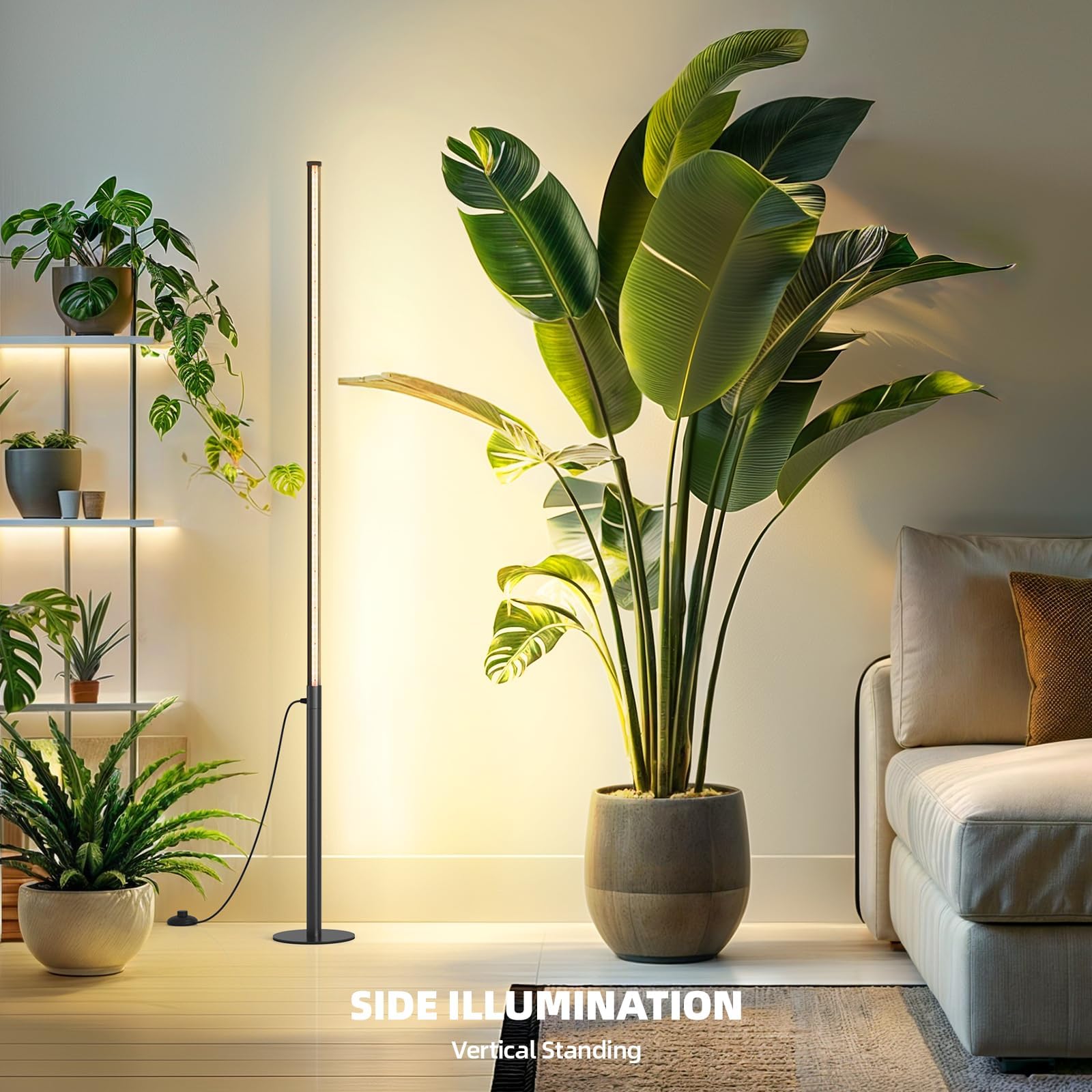 Barrina T10 Pro Grow Light, 42W Full Spectrum, 4FT-5.6FT, Warm White, Aluminum, Model T10L42, Ideal for Indoor Tall Plants
