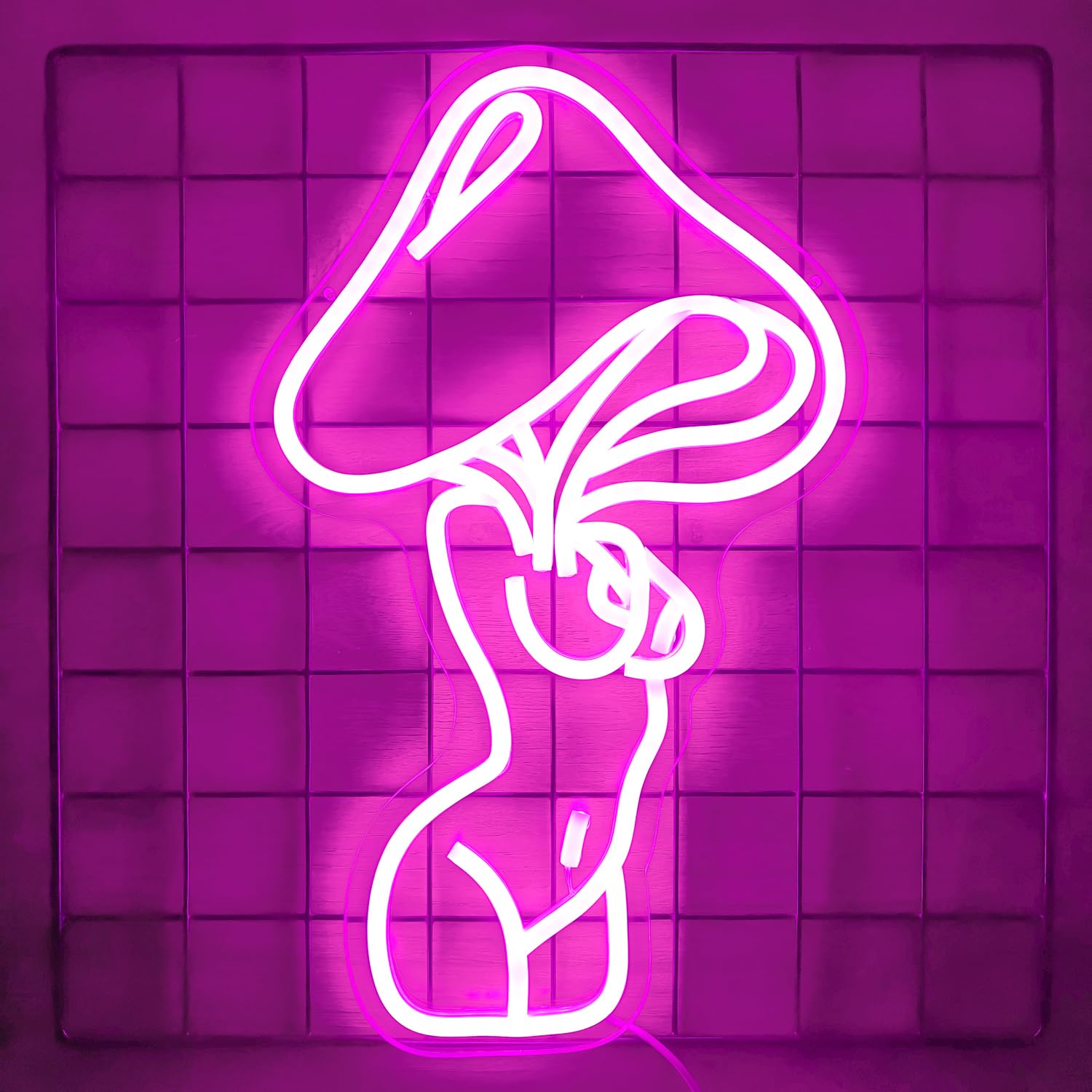 Lady Mushroom Neon Sign Sexy Lady Mushroom Neon Light Dimmable Led Neon Sign for Man Cave Neon Light Signs Light Up Sign for Wal