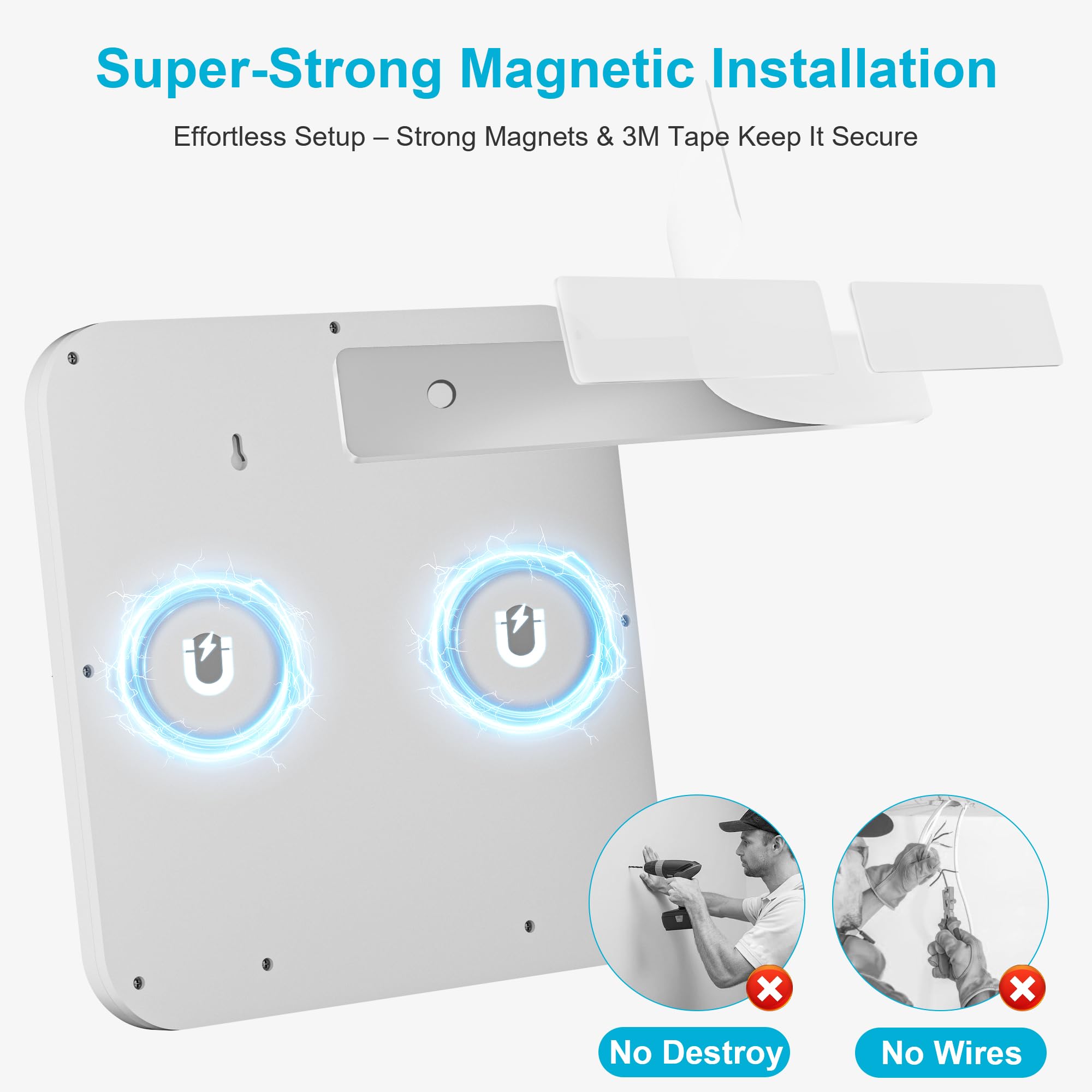 Fussion Rechargeable Ceiling Light With Remote  Battery Operated Closet Lights Motion Sensored  3 Color Temperatures Magnetic Mount Led Shower Lighting For Indoor Pantry Hallway Garage