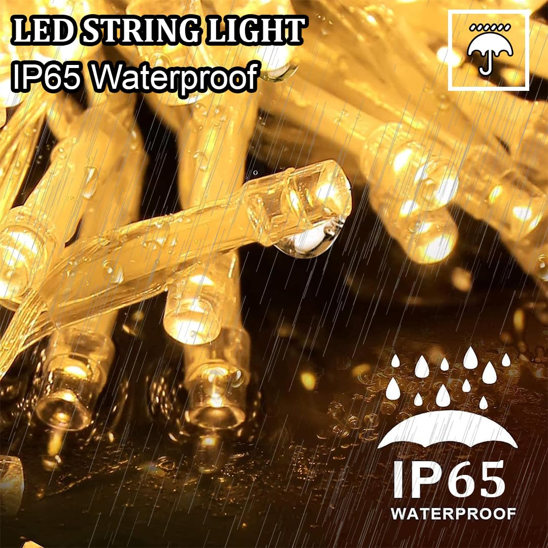 fizzytech 40 LED Rice Light for Decoration Strip and Series Light for Diwali Christmas Lights of Home Decoration, Bedroom Weddin