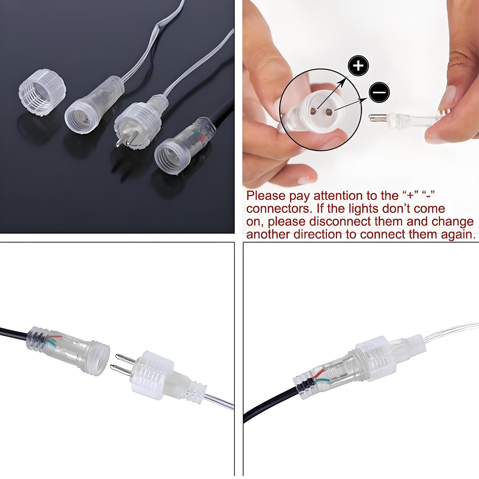 Aukora Christmas Lights Outdoor, 24 Tubes 576 Leds Meteor Shower Light, Icicle Snow Falling Rain Lights For Xmas Tree Christmas