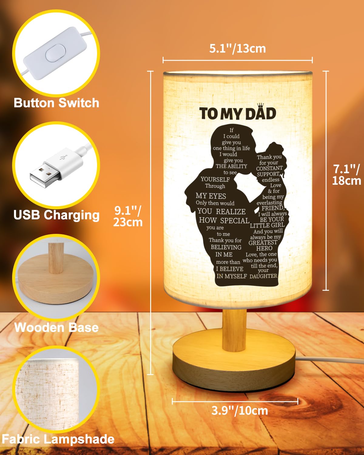 Souhoney Gifts For Dad From Daughter, Dad Birthday Gifts From Daughter, Father Gifts Who Have Everything For Fathers Day, Daddy