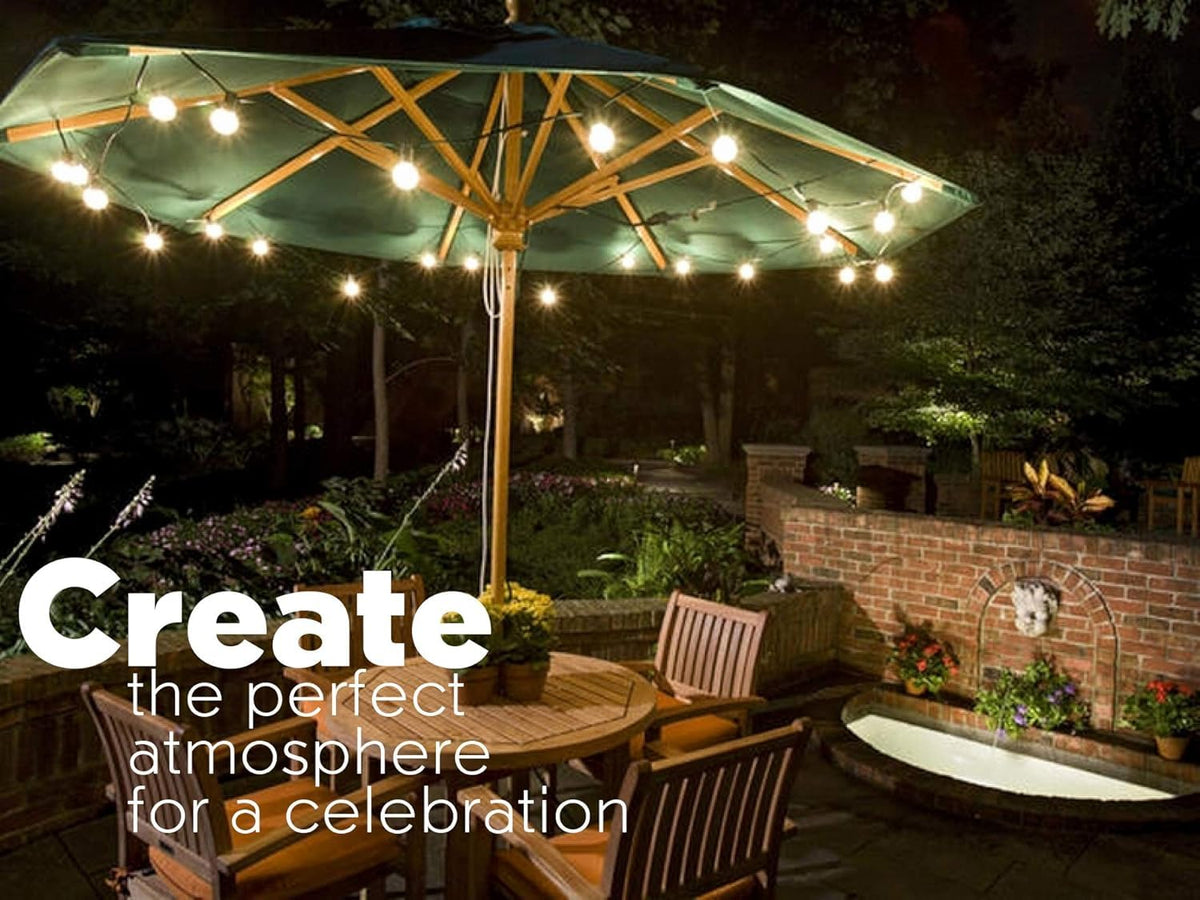25 led patio and umbrella lights Sunlitec Solar String Lights