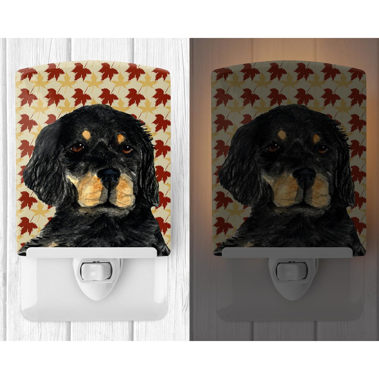 Carolines Treasures Ceramic Night Light, Gordon Setter Design, UL-Certified, 6x4x3 inches, Multicolor, Model SS4341CNL