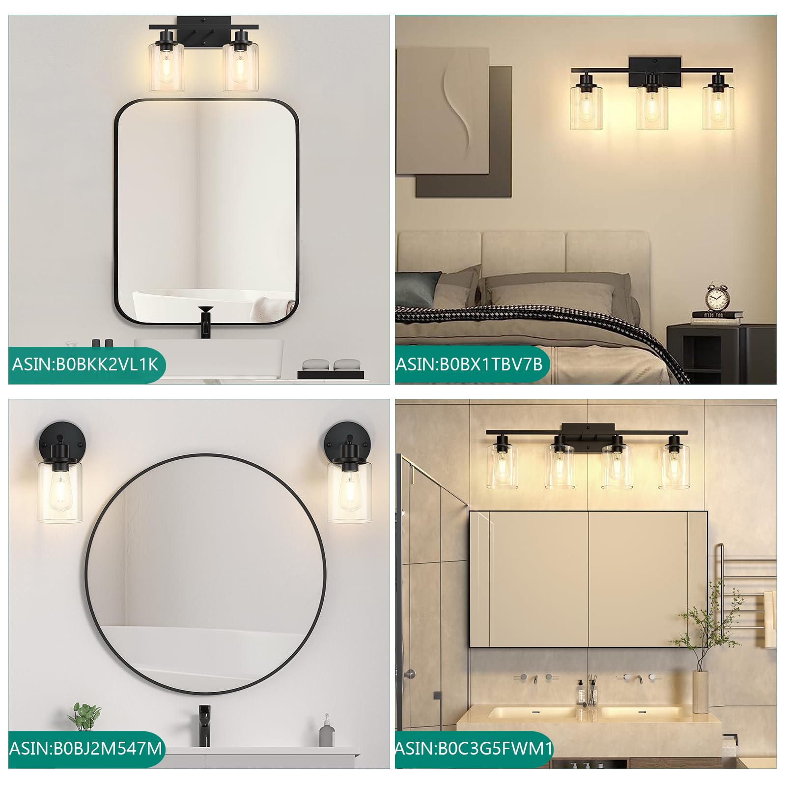 3-Pack Clear Glass Lampshade Replacement, High Transmittance Cylinder Glass Cover, 5.51In Height, 3.93In Diameter, 1.69In Fitter