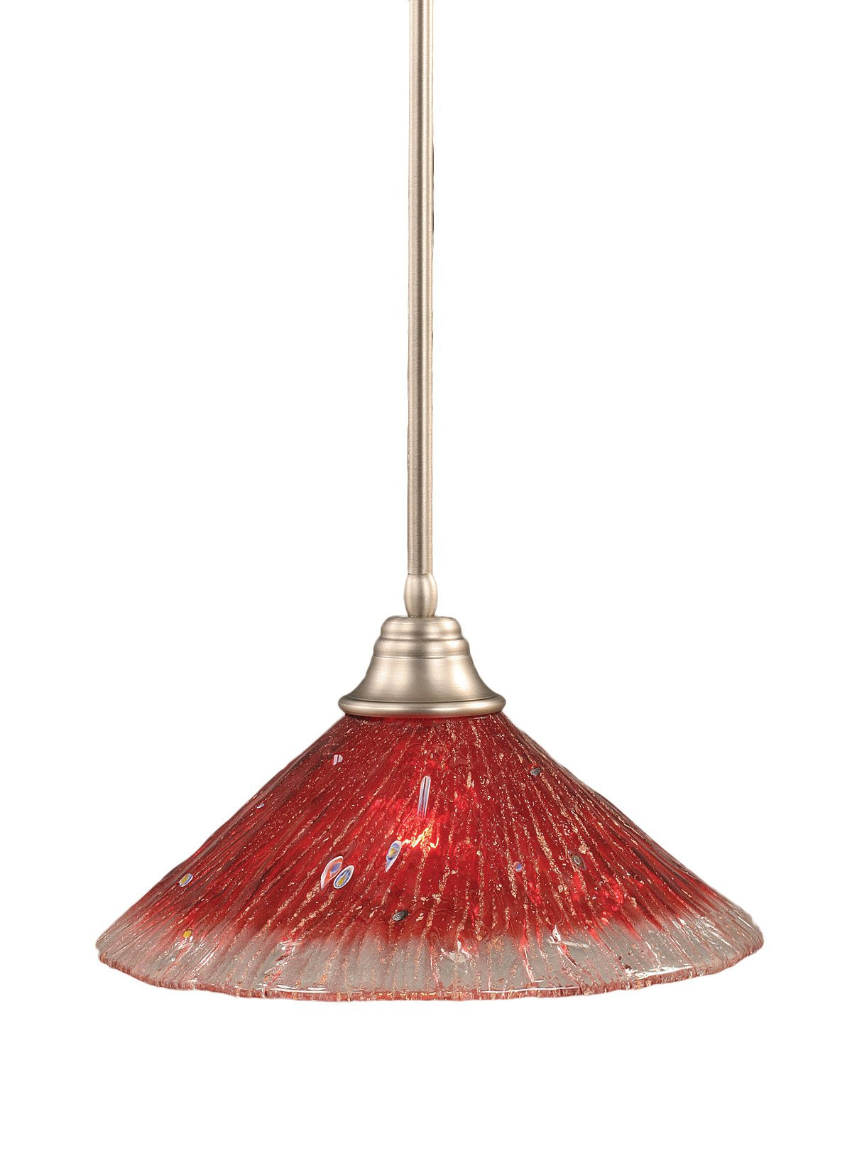 Toltec Lighting 1 Light Pendant In Brushed Nickel (26-Bn-716)