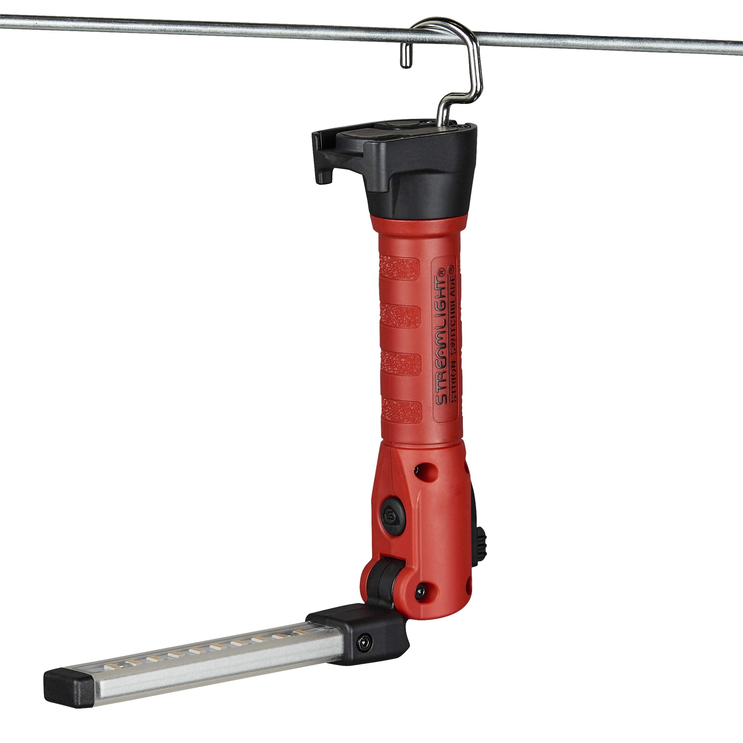 Streamlight 74850 Strion Switchblade 500-Lumen Rechargeable Multi-Function Compact Work Light With Usb Cord Charger, Red