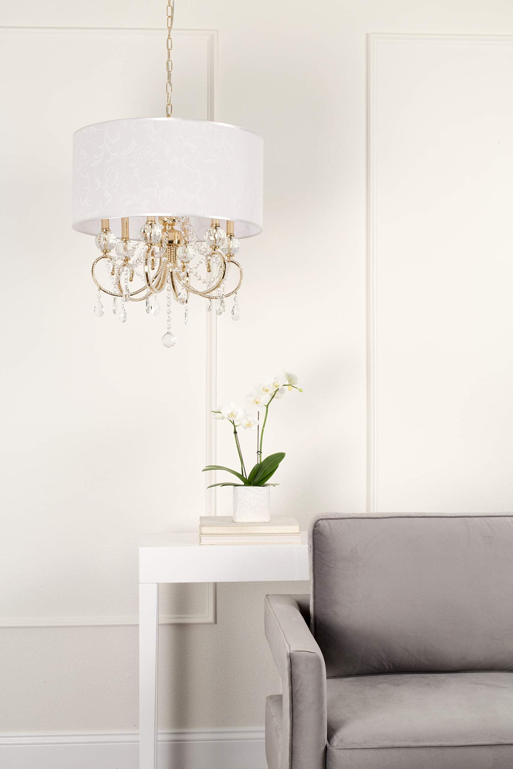 OK Lighting OK-5155H 24.5 H Aurora Ceiling LAMP , Gold