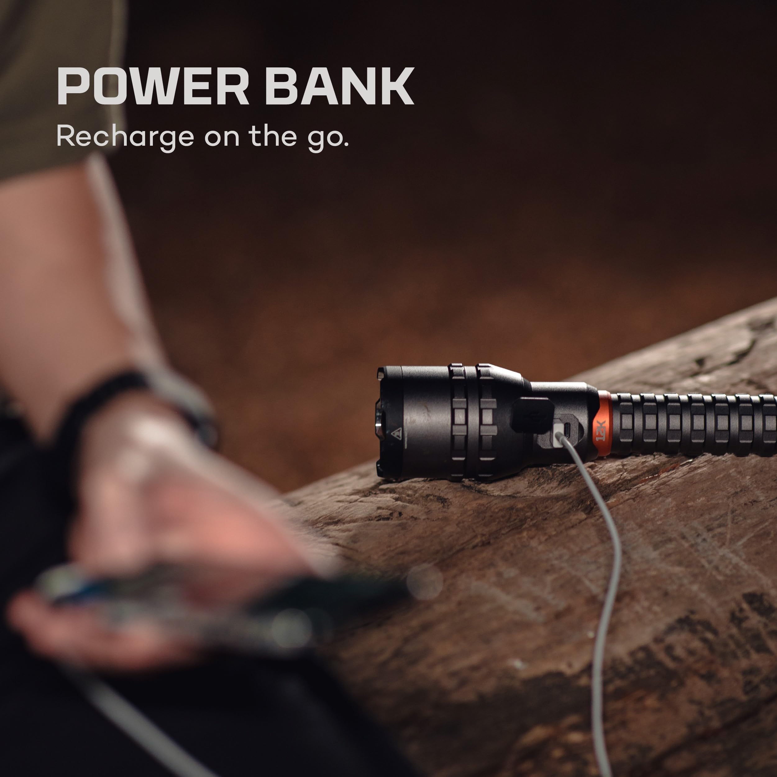 NEBO 12000 Rechargeable Flashlight - 5 Light Modes, Waterproof IP67, Power Bank, Multicolor, One Size, Model NEB-FLT-1007
