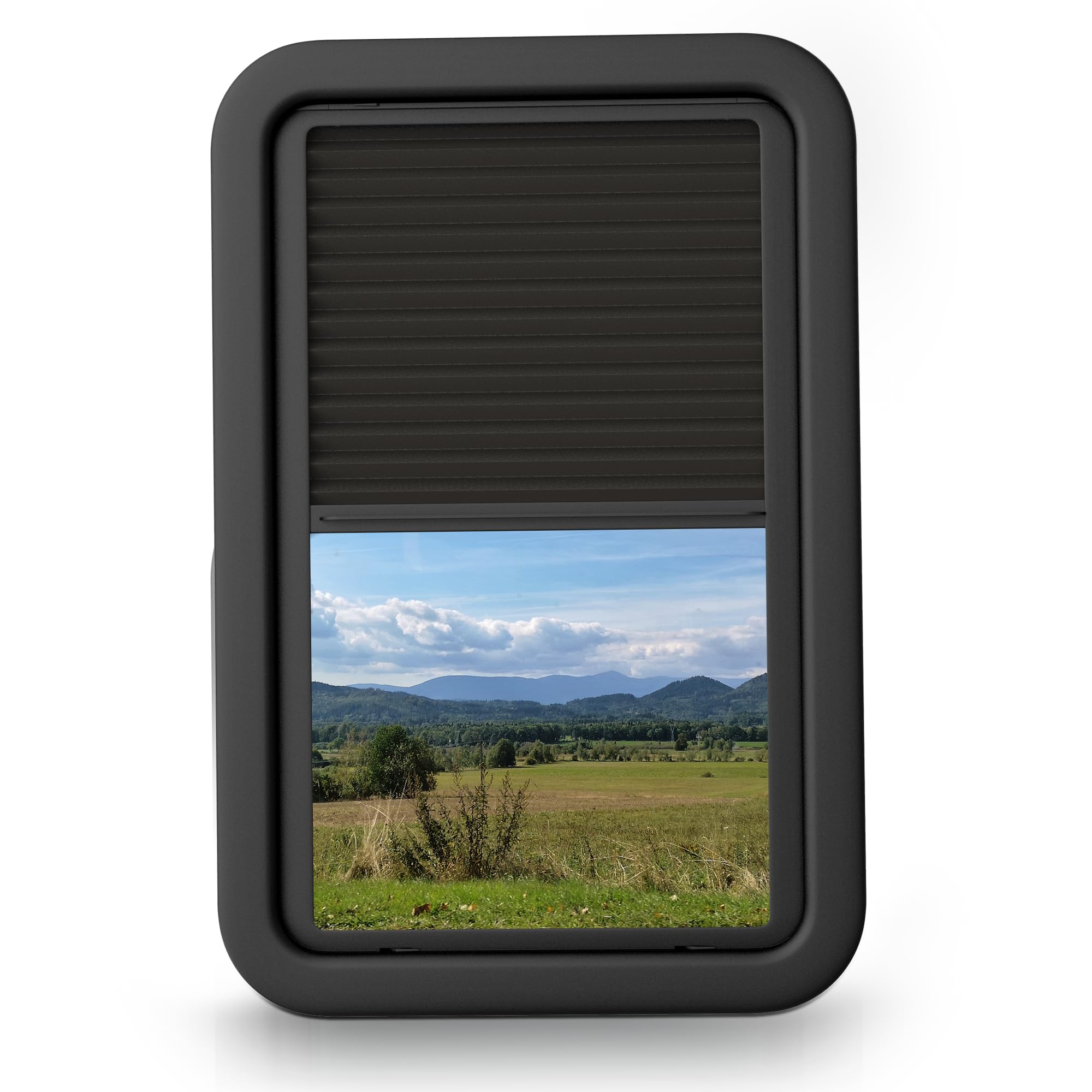 806621 Rv Window For Entry Doors With Low-Profile Shade 12 ' ' W X 21 ' ' H Black