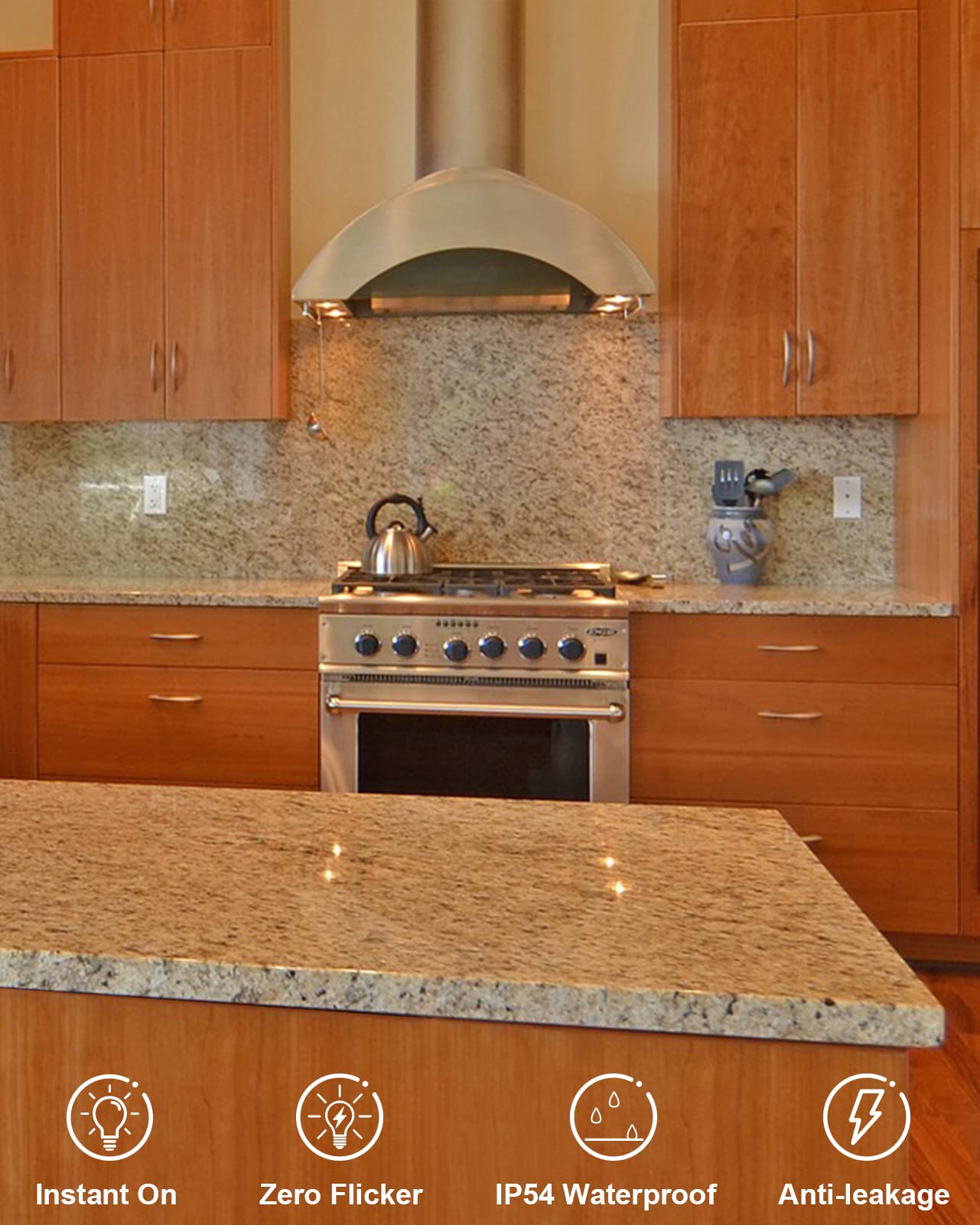 Pazetiv A15 LED Appliance Light Bulb, 40W Equivalent, 2700K Warm White, E26 Base, Waterproof, Shatterproof, Not Dimmable