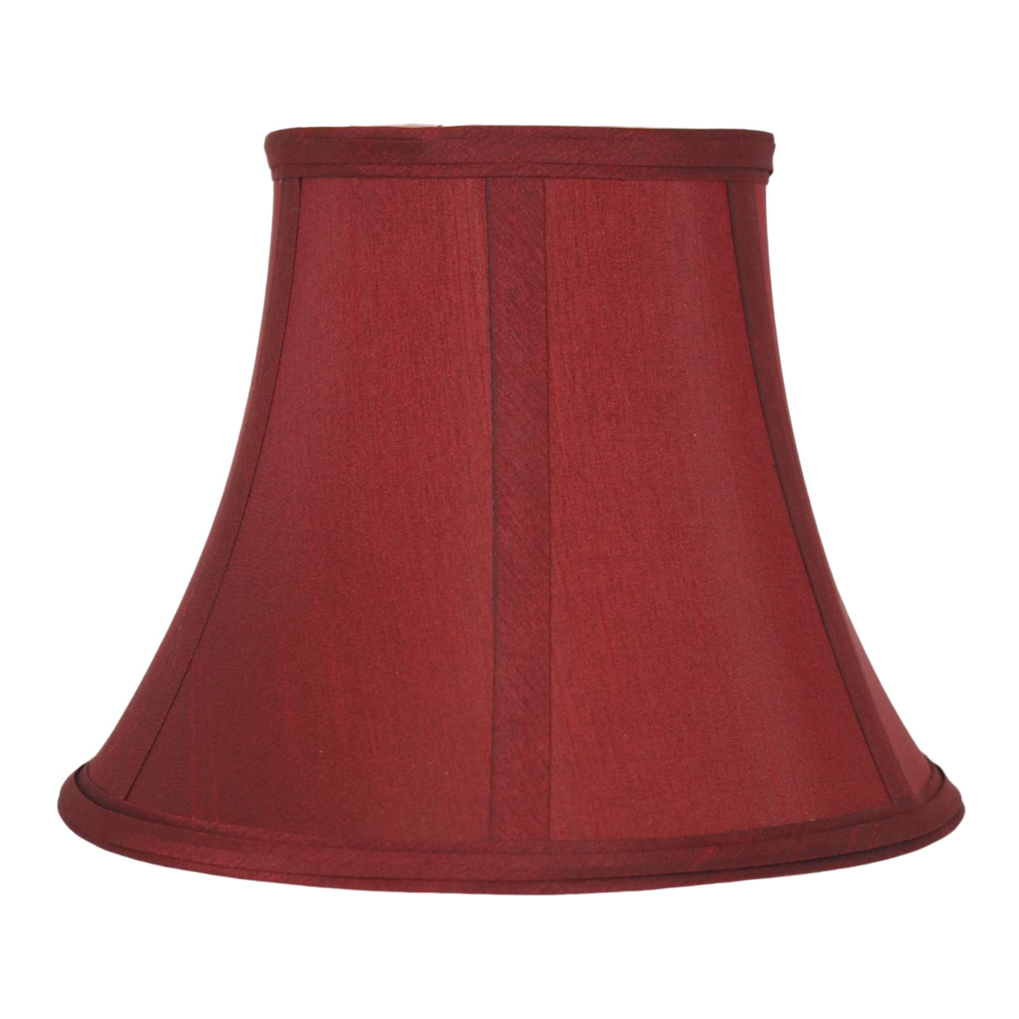 Urbanest Softback Bell Lampshade, Faux Silk, 5X9X7, Bur dy, Spider-Fitter