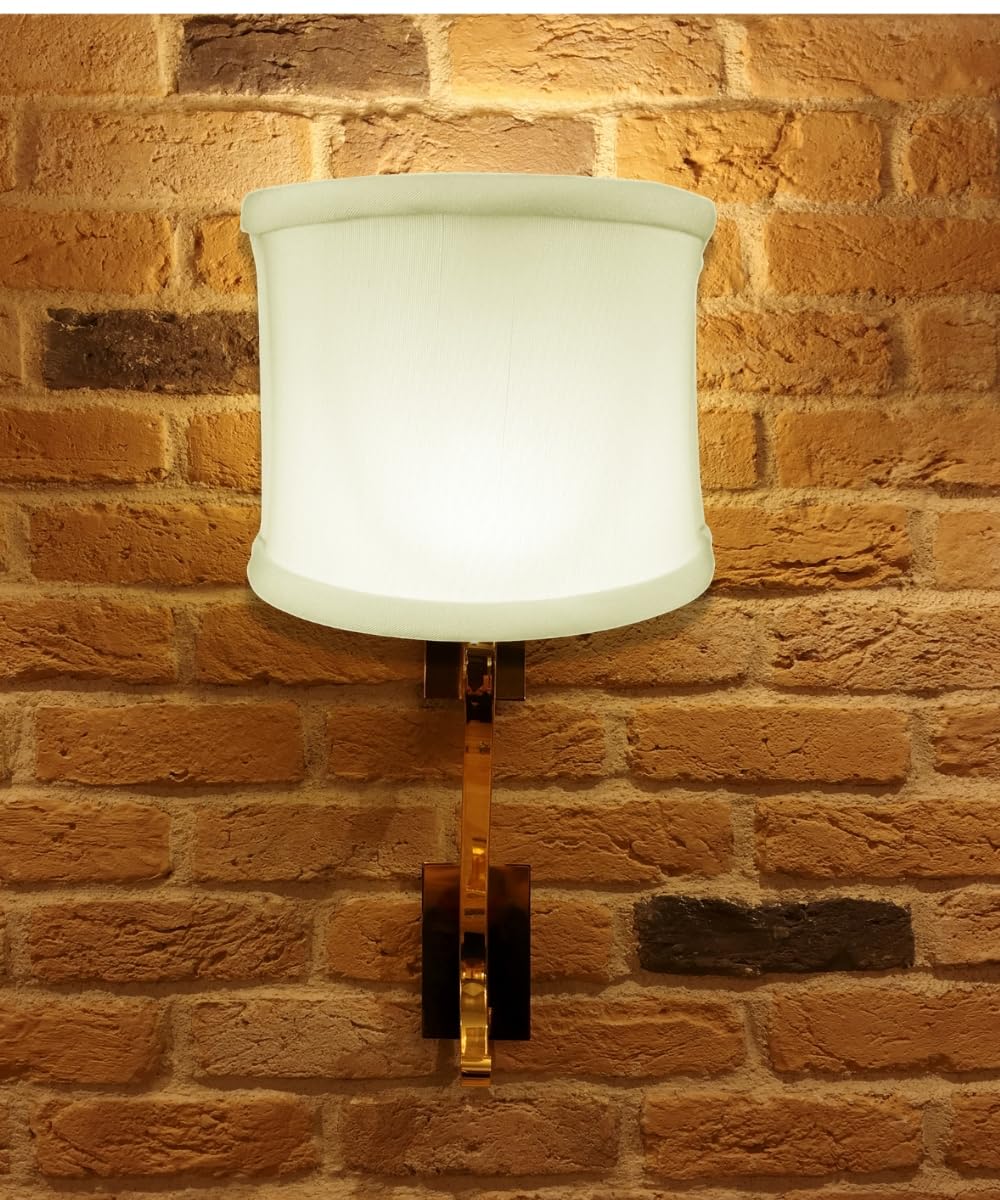 HomeConcept 4x4 Clip-on Sconce Lampshade Eggshell Shantung Fabric - Model 040404HSES