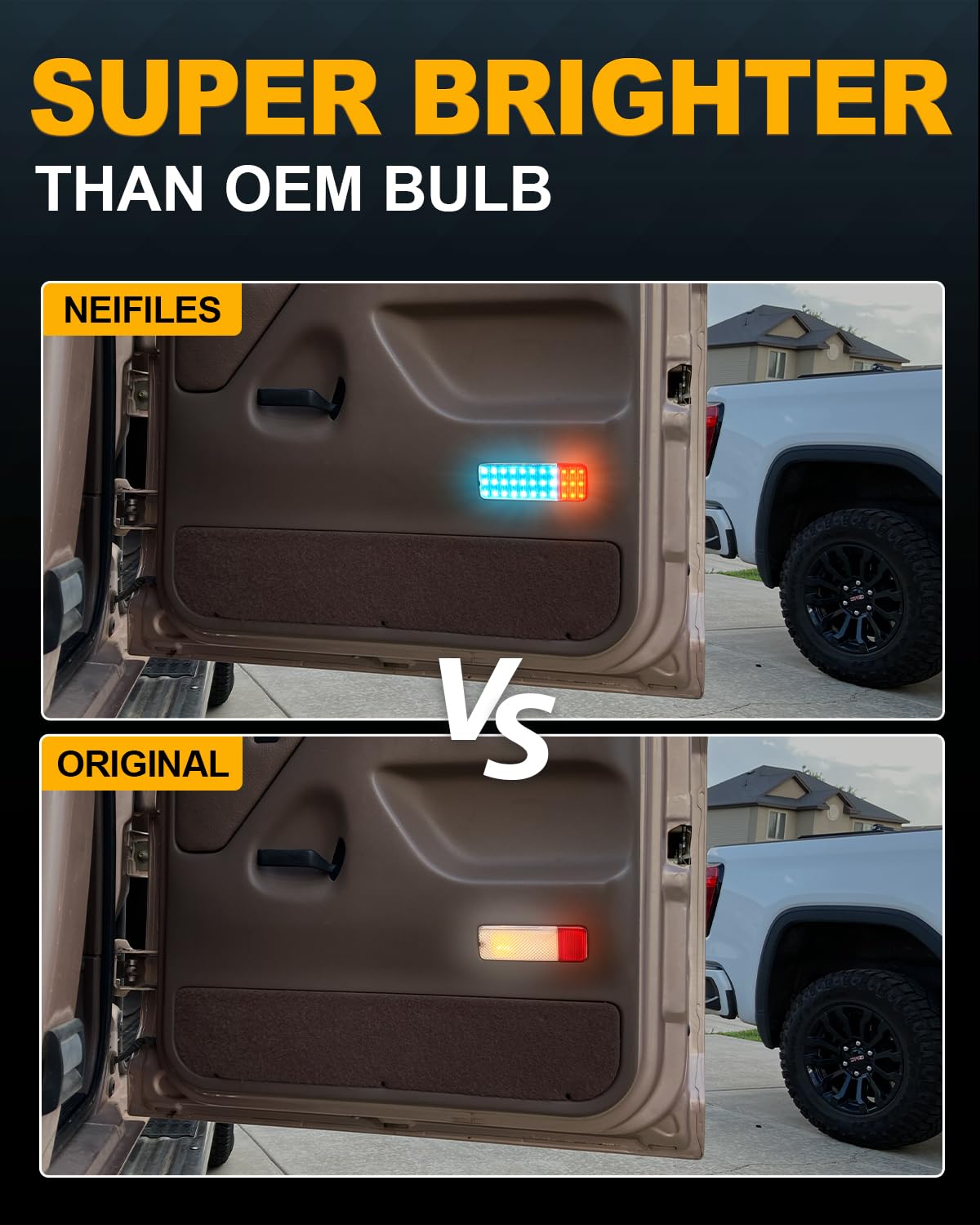 NEIFILES LED Door Panel Lights for Ford Bronco F150 F250 1992-1996, F350 1992-1997, 5X Brighter, Plug and Play,